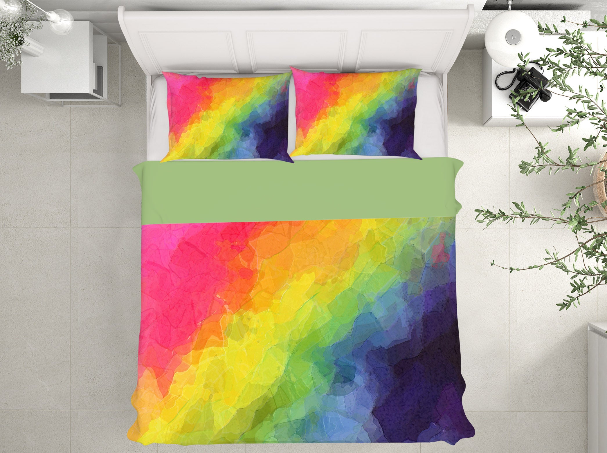 3D Rainbow Color 2003 Shandra Smith Bedding Bed Pillowcases Quilt