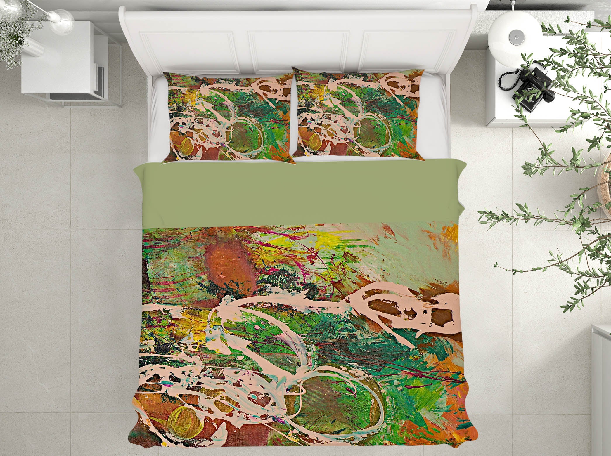 3D Painted Lotus Pond 102 Allan P. Friedlander Bedding Bed Pillowcases Quilt