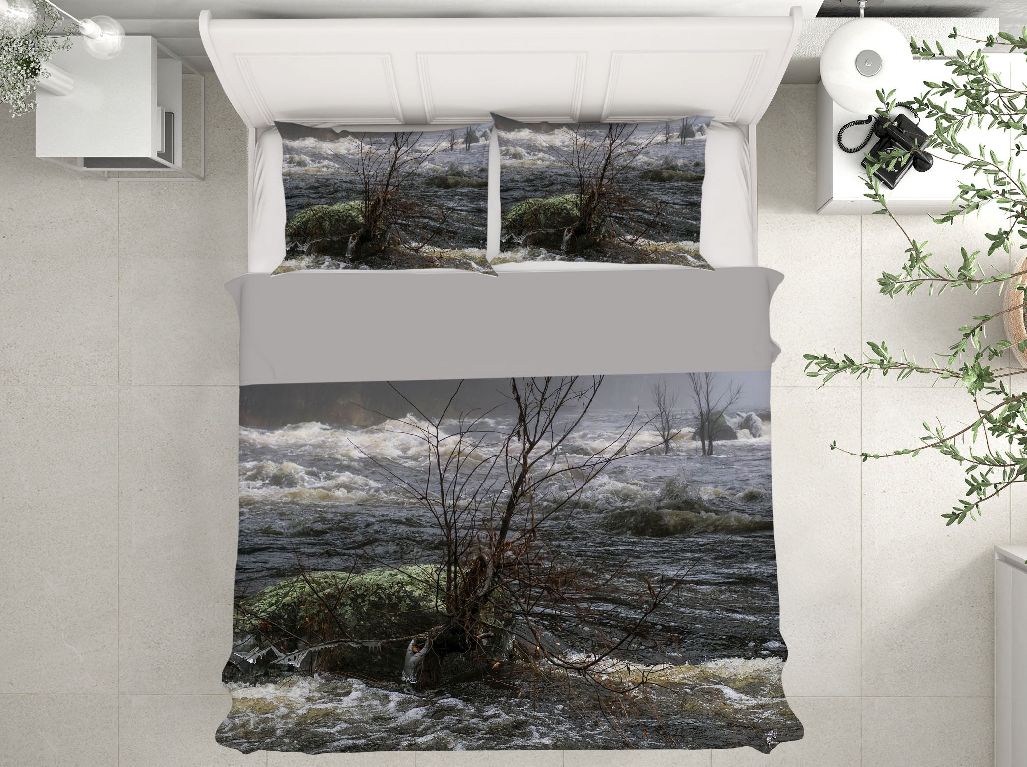 3D Misty River 1013 Jerry LoFaro bedding Bed Pillowcases Quilt