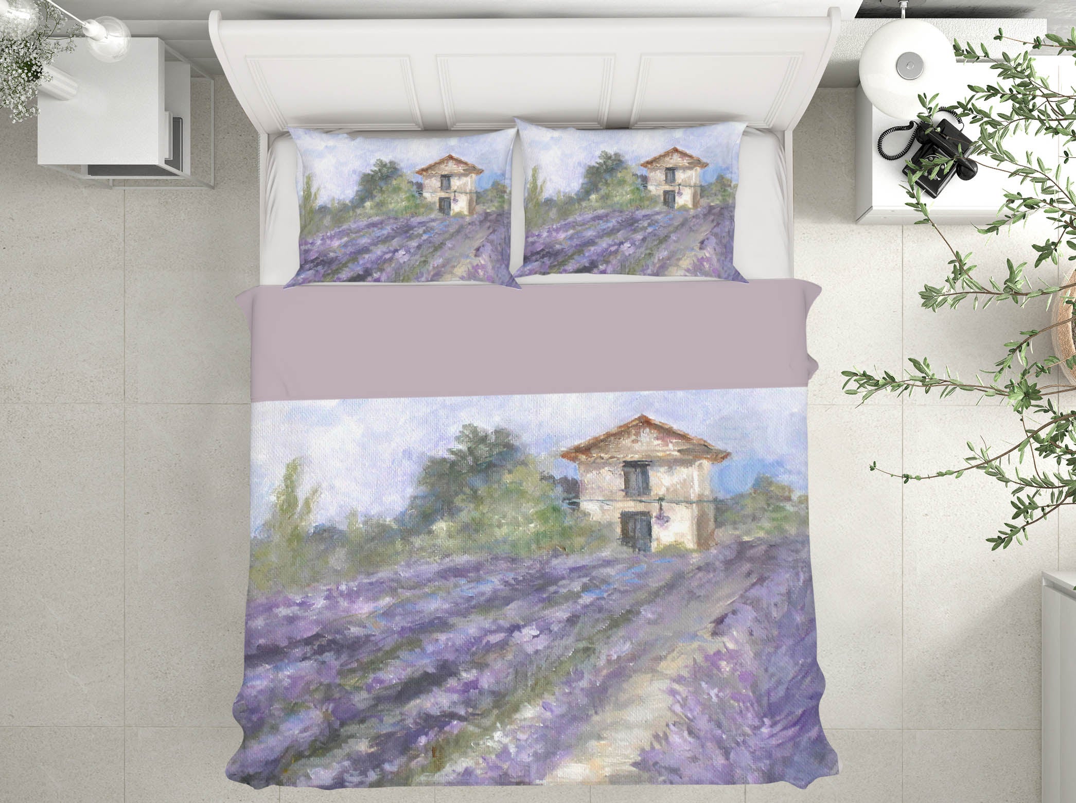 3D Lavender Land 112 Debi Coules Bedding Bed Pillowcases Quilt