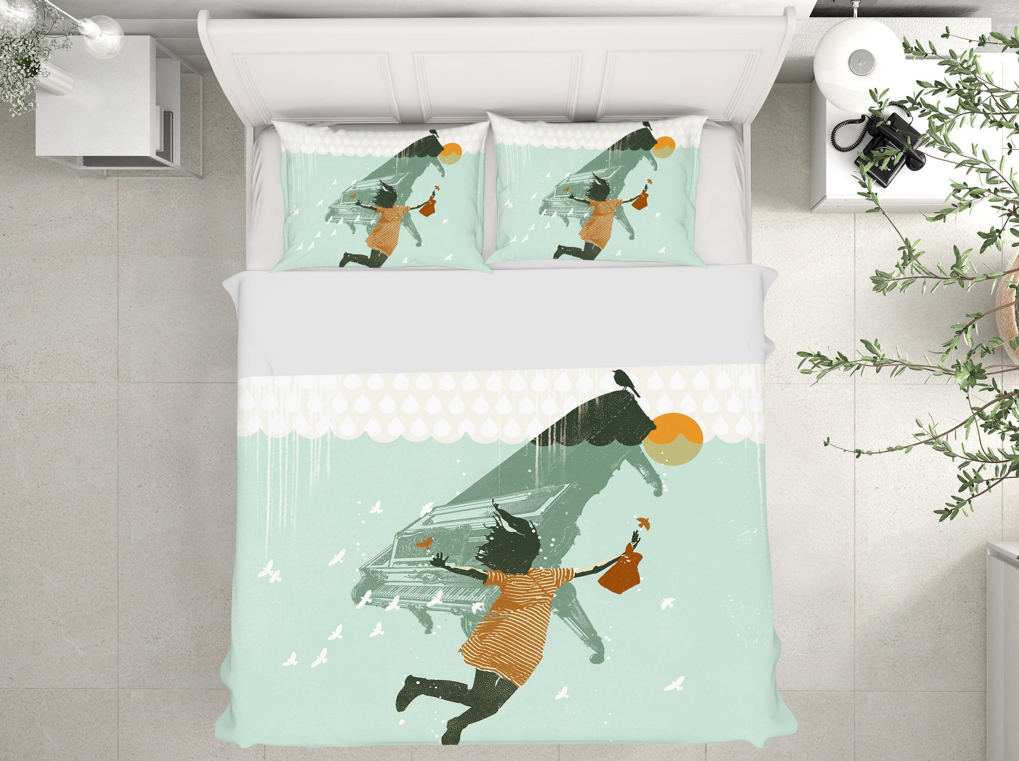 3D Swimming In Water 2119 Showdeer Bedding Bed Pillowcases Quilt