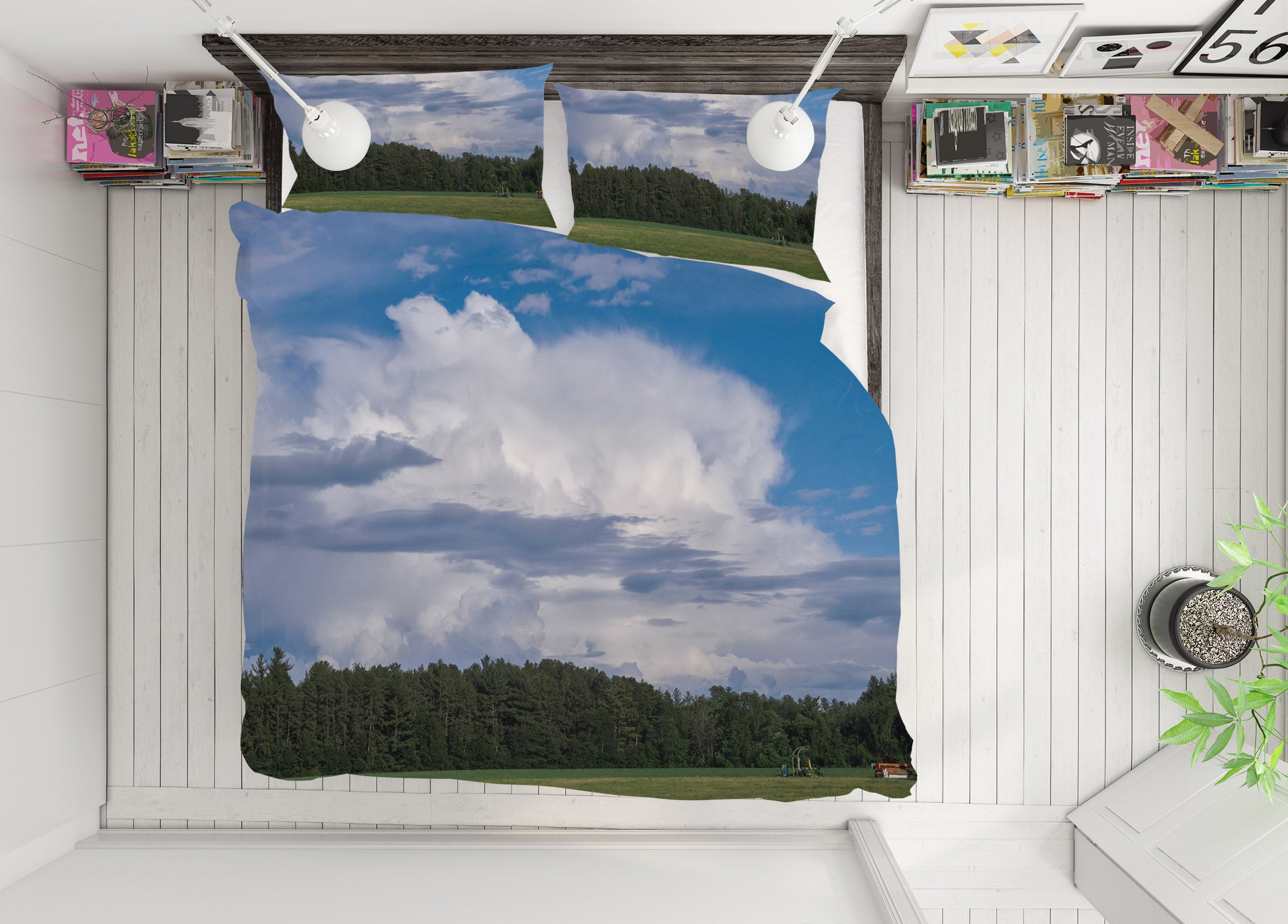 3D Summer Cloud 1025 Jerry LoFaro bedding Bed Pillowcases Quilt