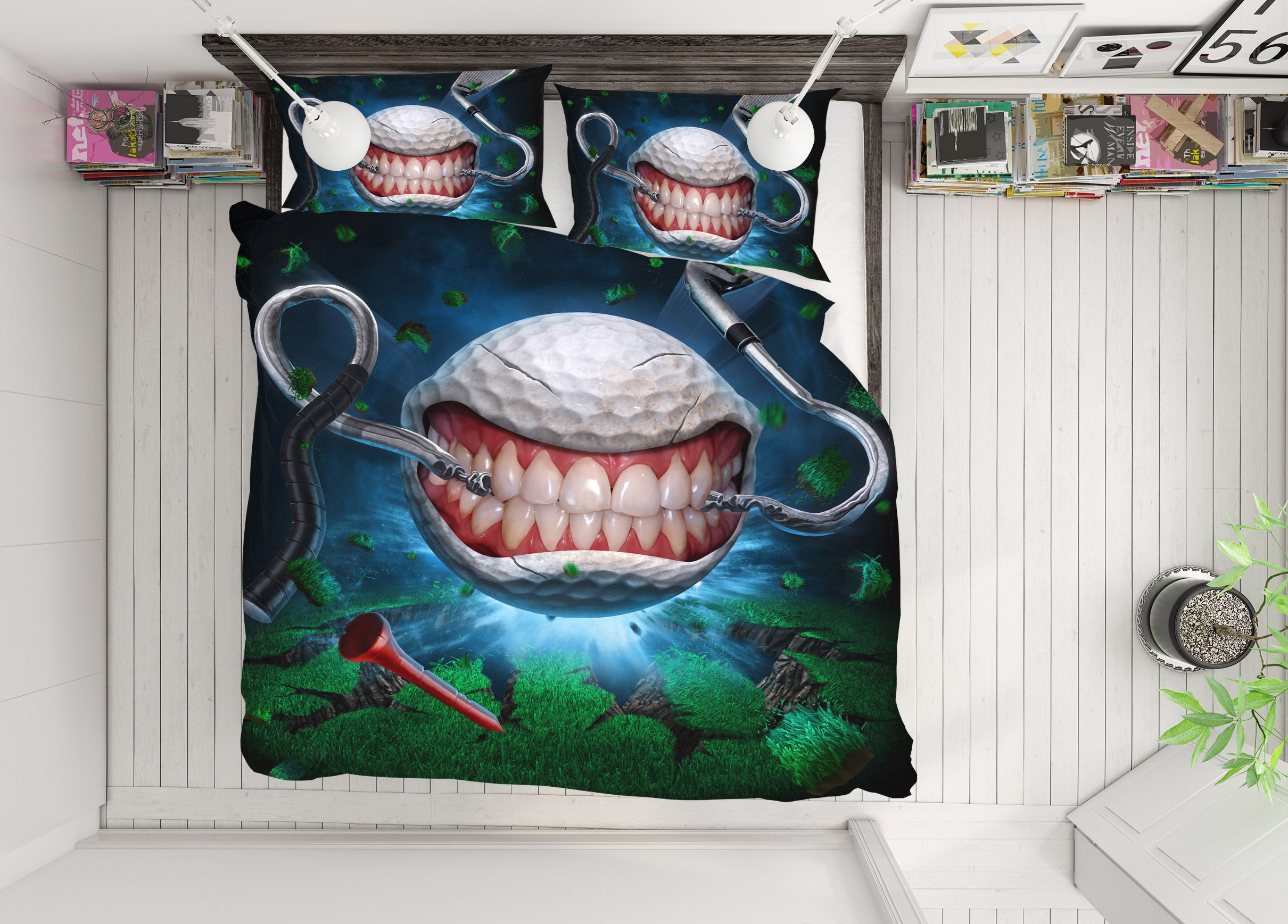 3D Baseball Tooth 4059 Tom Wood Bedding Bed Pillowcases Quilt