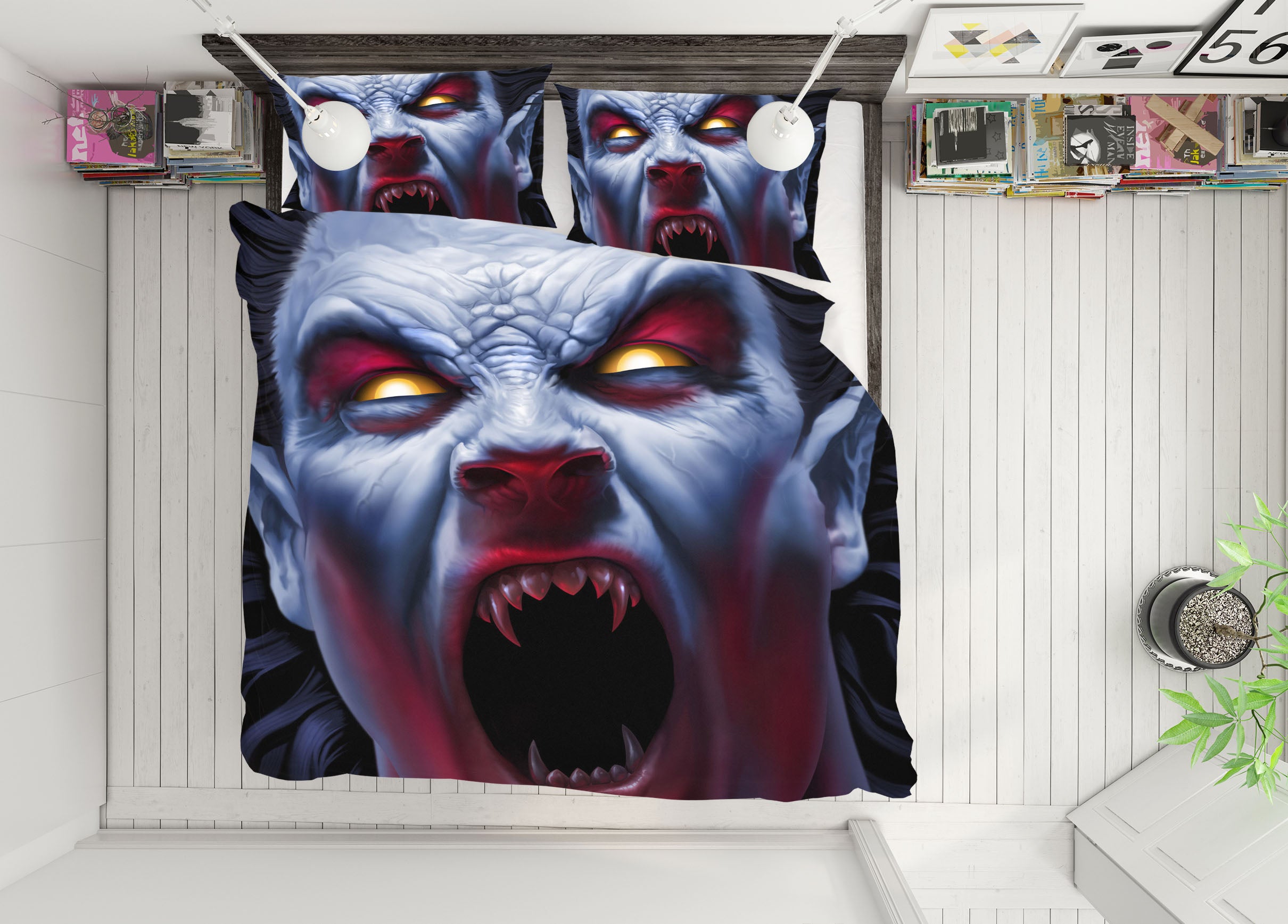 3D Monster Man 4078 Tom Wood Bedding Bed Pillowcases Quilt