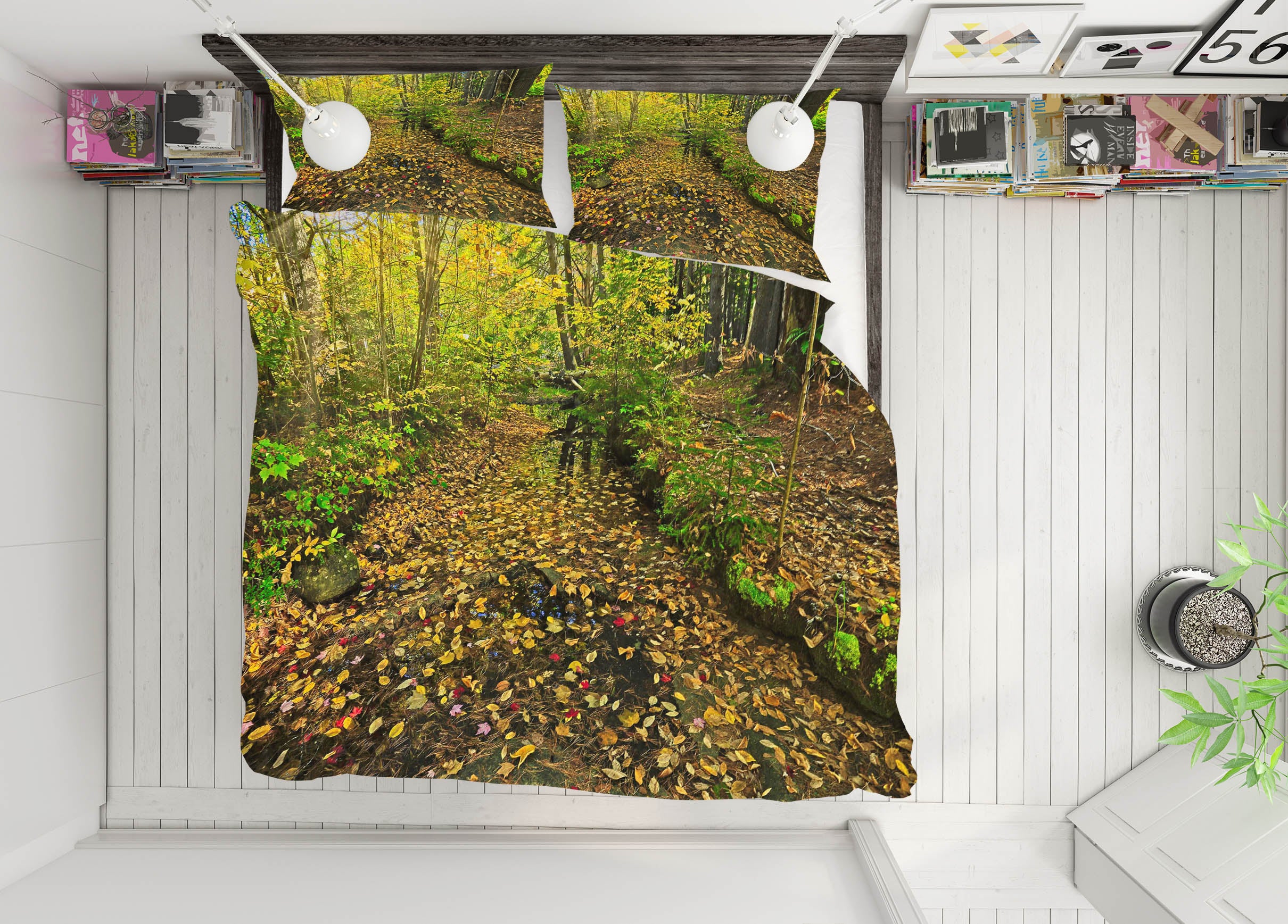 3D Leaf Creek 62187 Kathy Barefield Bedding Bed Pillowcases Quilt