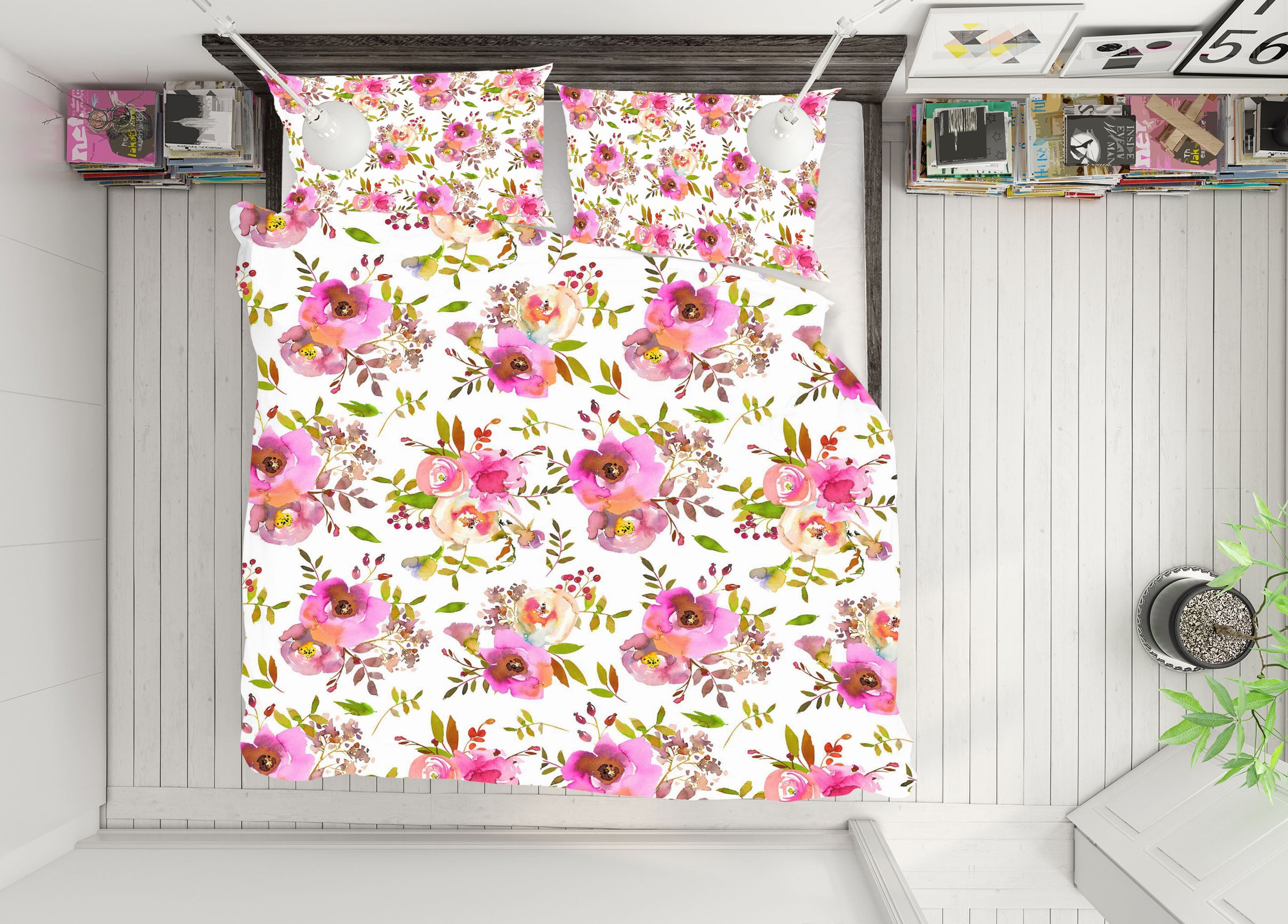 3D Floral Pattern 064 Uta Naumann Bedding Bed Pillowcases Quilt