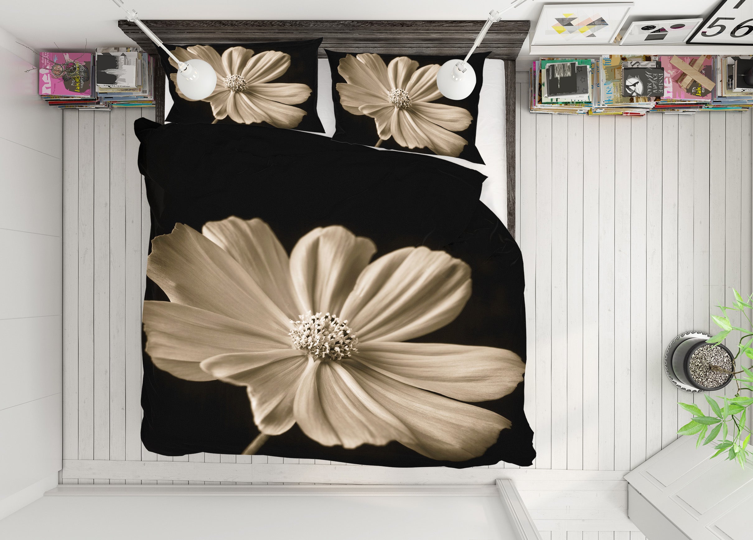 3D Modern Flowers 7106 Assaf Frank Bedding Bed Pillowcases Quilt Cover Duvet Cover