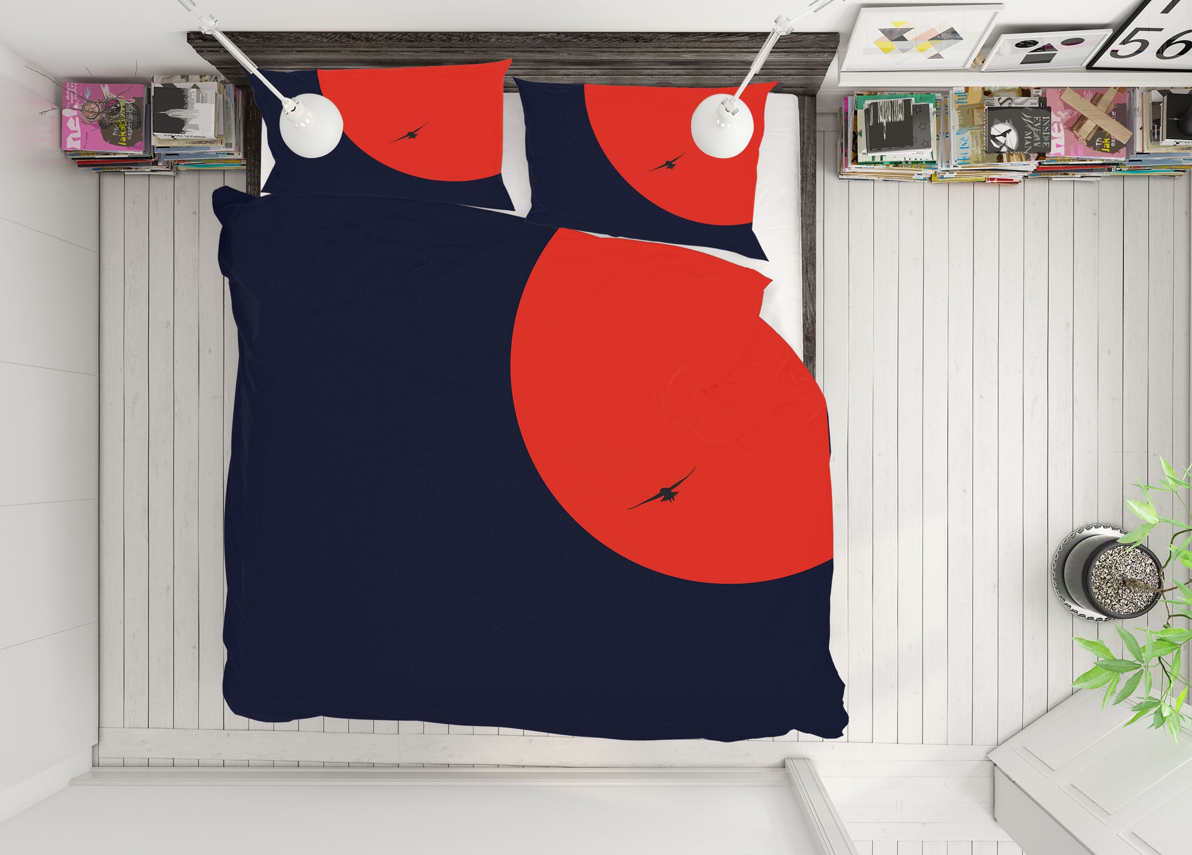 3D Red Sun 191 Boris Draschoff Bedding Bed Pillowcases Quilt