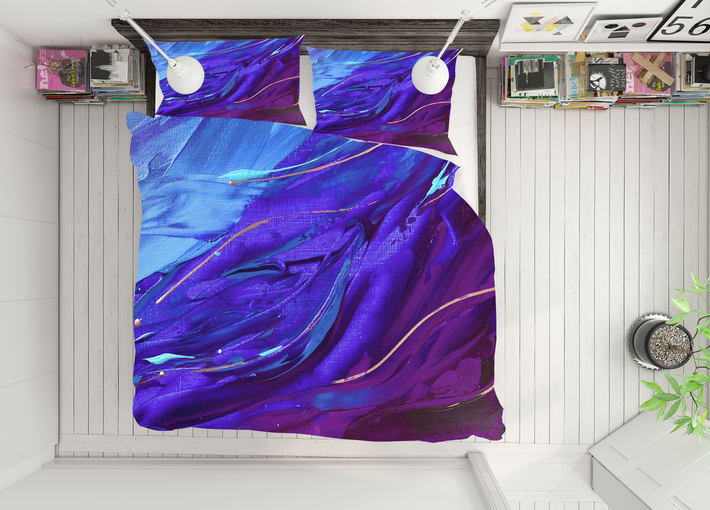 3D Purple Painting 426 Skromova Marina Bedding Bed Pillowcases Quilt