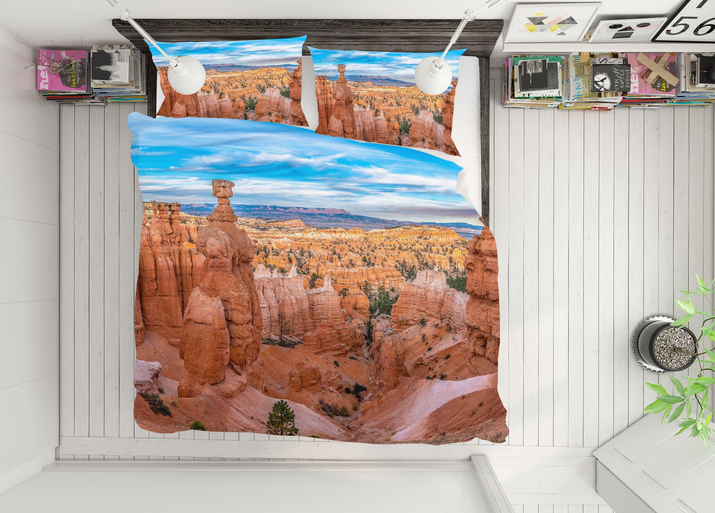 3D Loess Plateau 2161 Marco Carmassi Bedding Bed Pillowcases Quilt