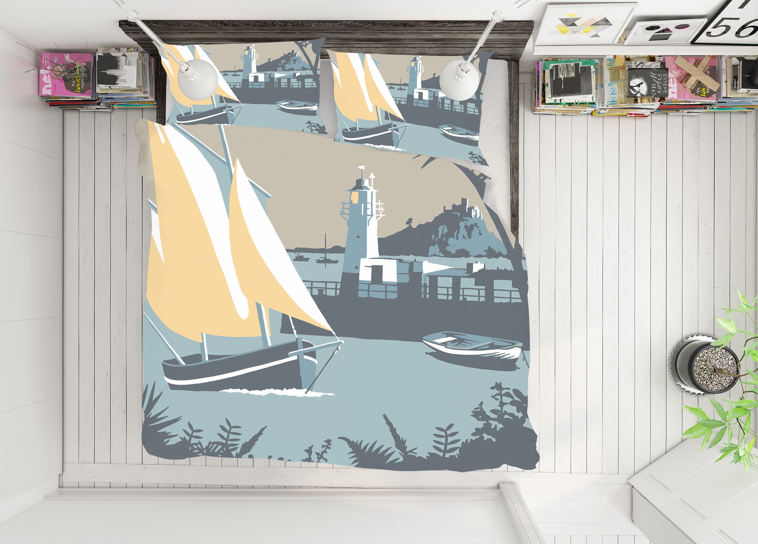 3D Newlyn 2031 Steve Read Bedding Bed Pillowcases Quilt