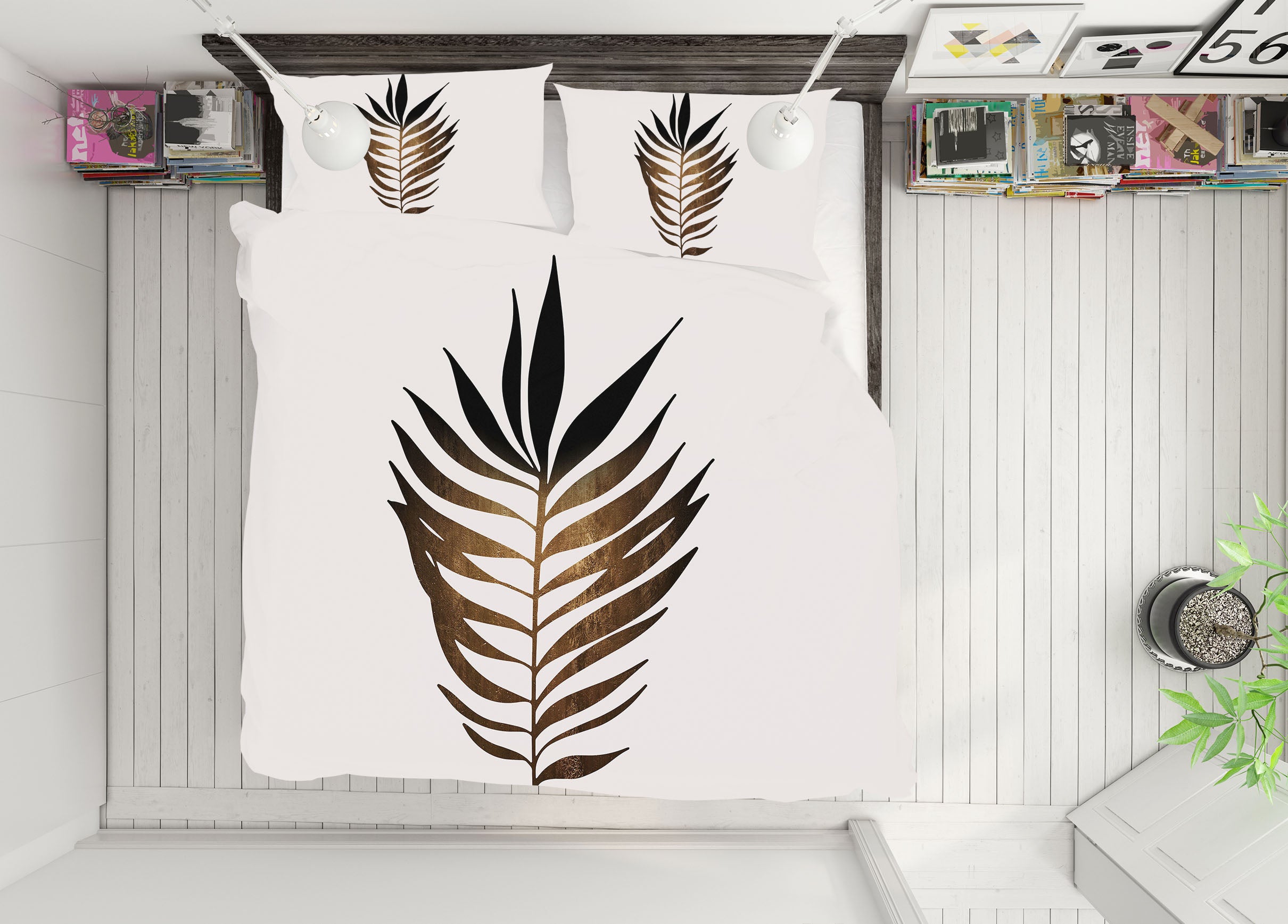 3D Leaf Painting 175 Boris Draschoff Bedding Bed Pillowcases Quilt