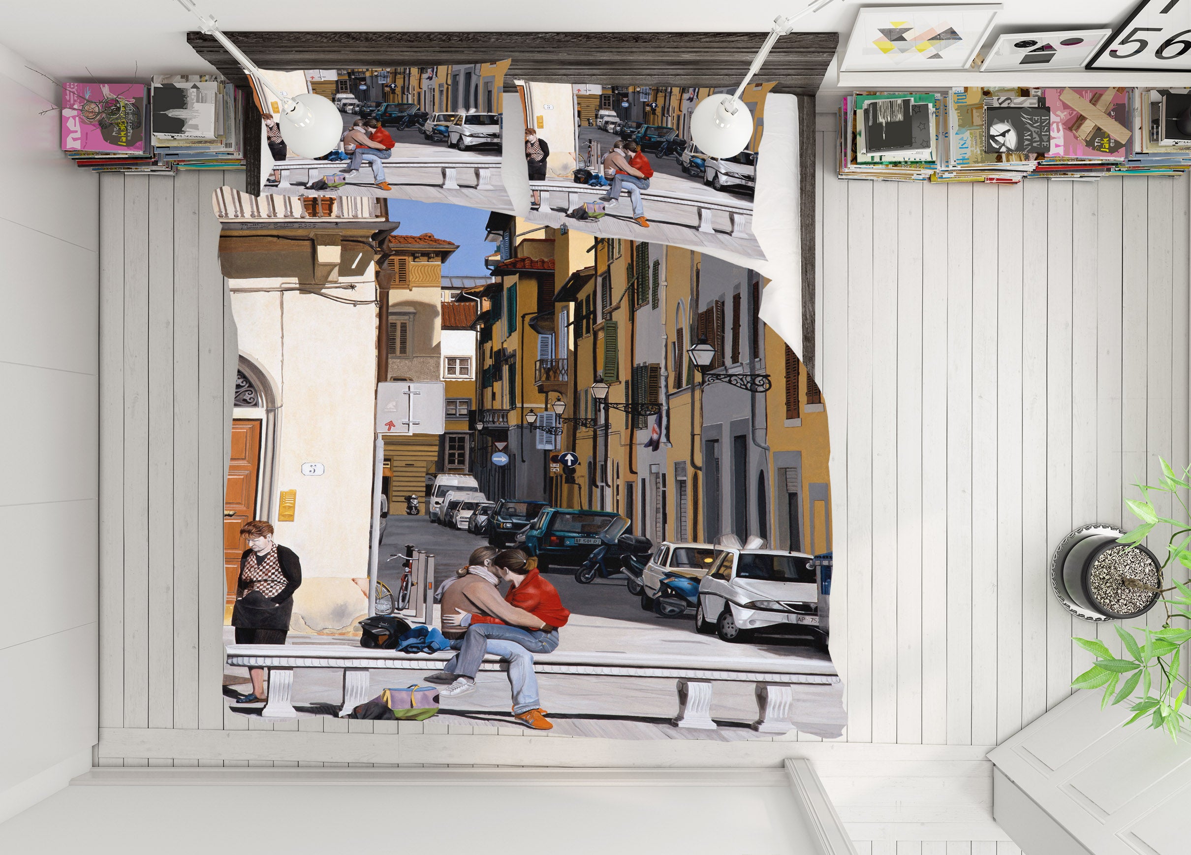 3D Street Houses 11052 Matthew Holden Bates Bedding Bed Pillowcases Quilt