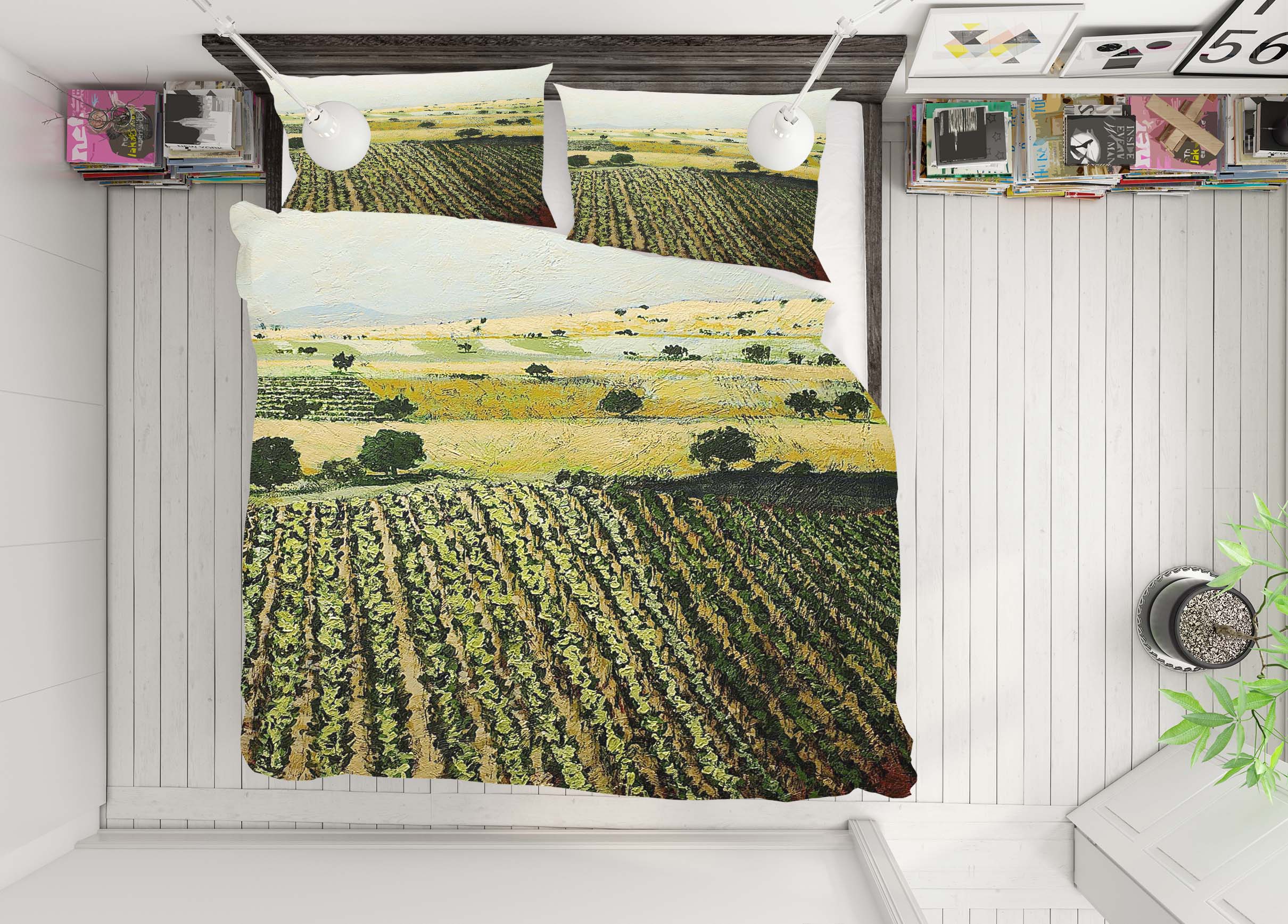 3D Storms Over 2101 Allan P. Friedlander Bedding Bed Pillowcases Quilt