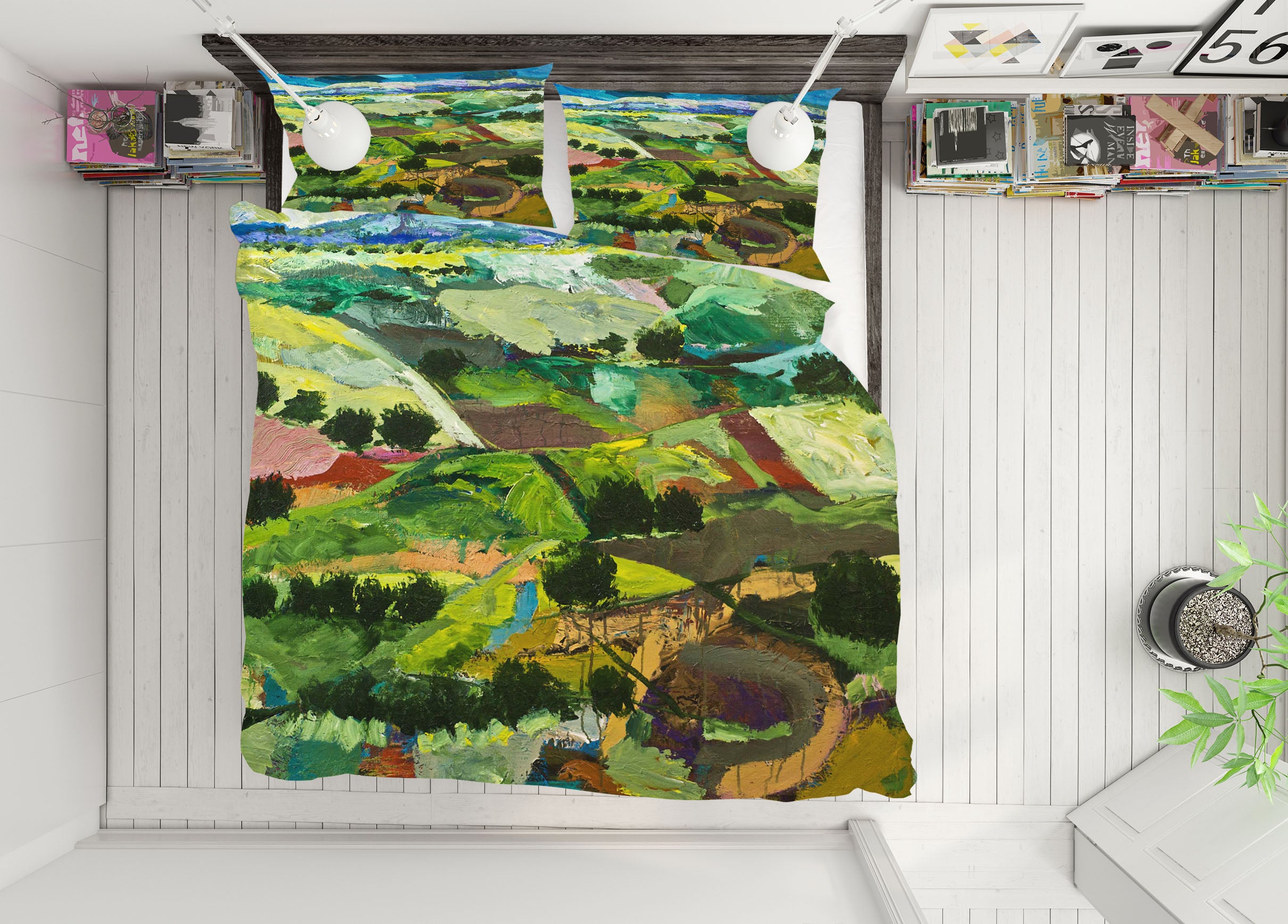 3D Planting Fields 1059 Allan P. Friedlander Bedding Bed Pillowcases Quilt