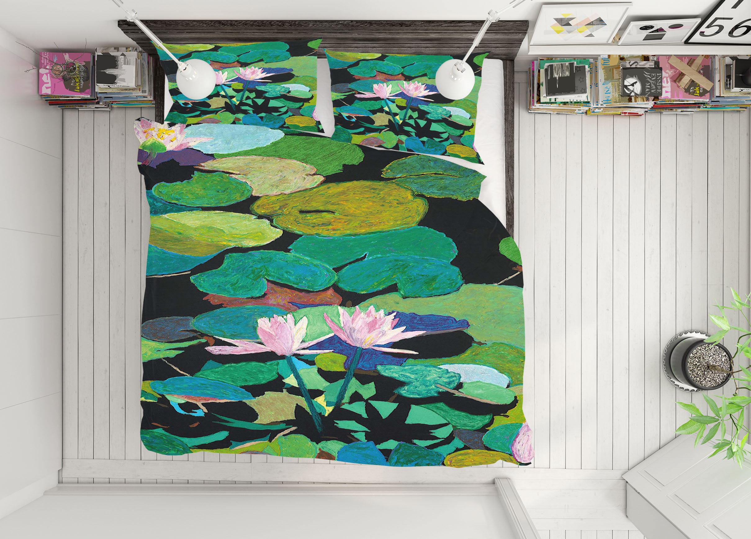 3D Blairs Magic Pond 1156 Allan P. Friedlander Bedding Bed Pillowcases Quilt