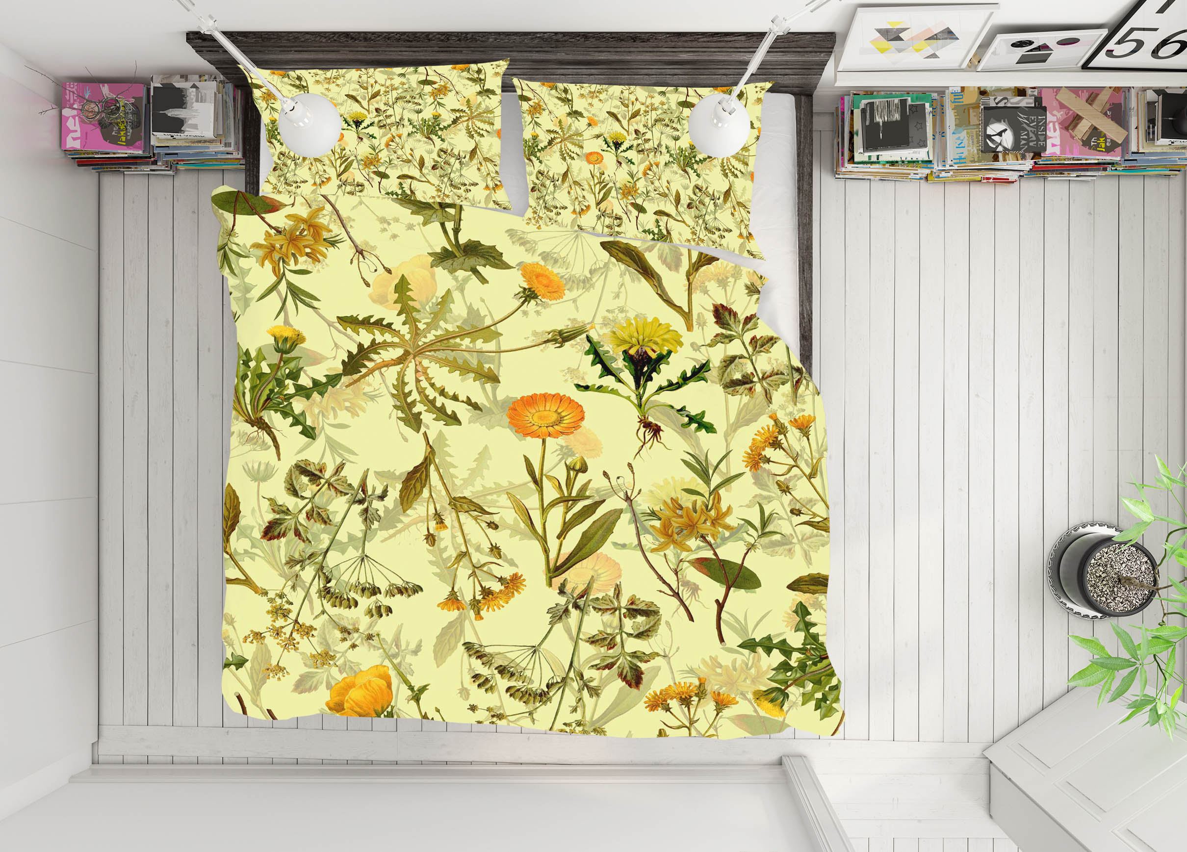3D ChrysanthemumTree 088 Uta Naumann Bedding Bed Pillowcases Quilt