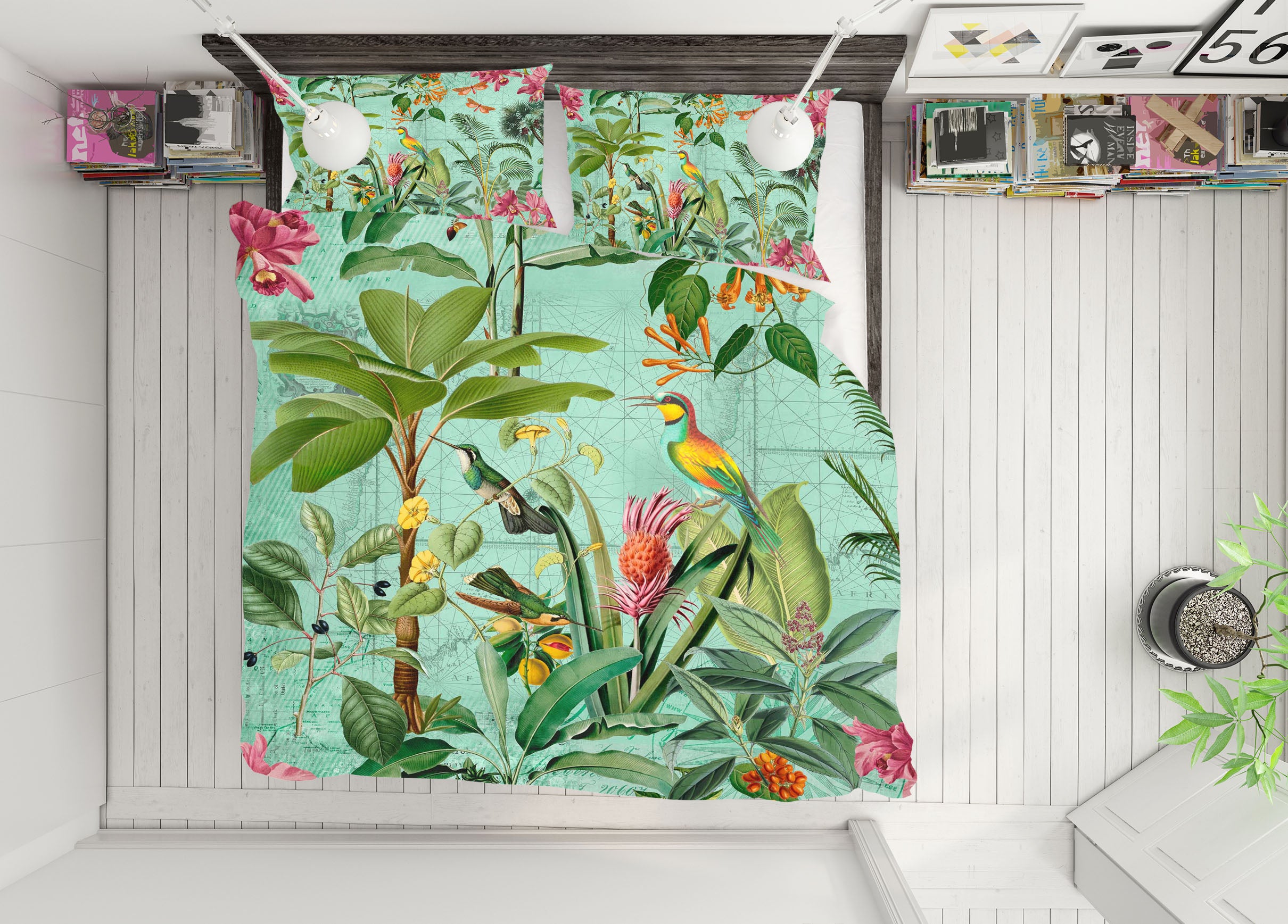 3D Happy Forest 126 Andrea haase Bedding Bed Pillowcases Quilt