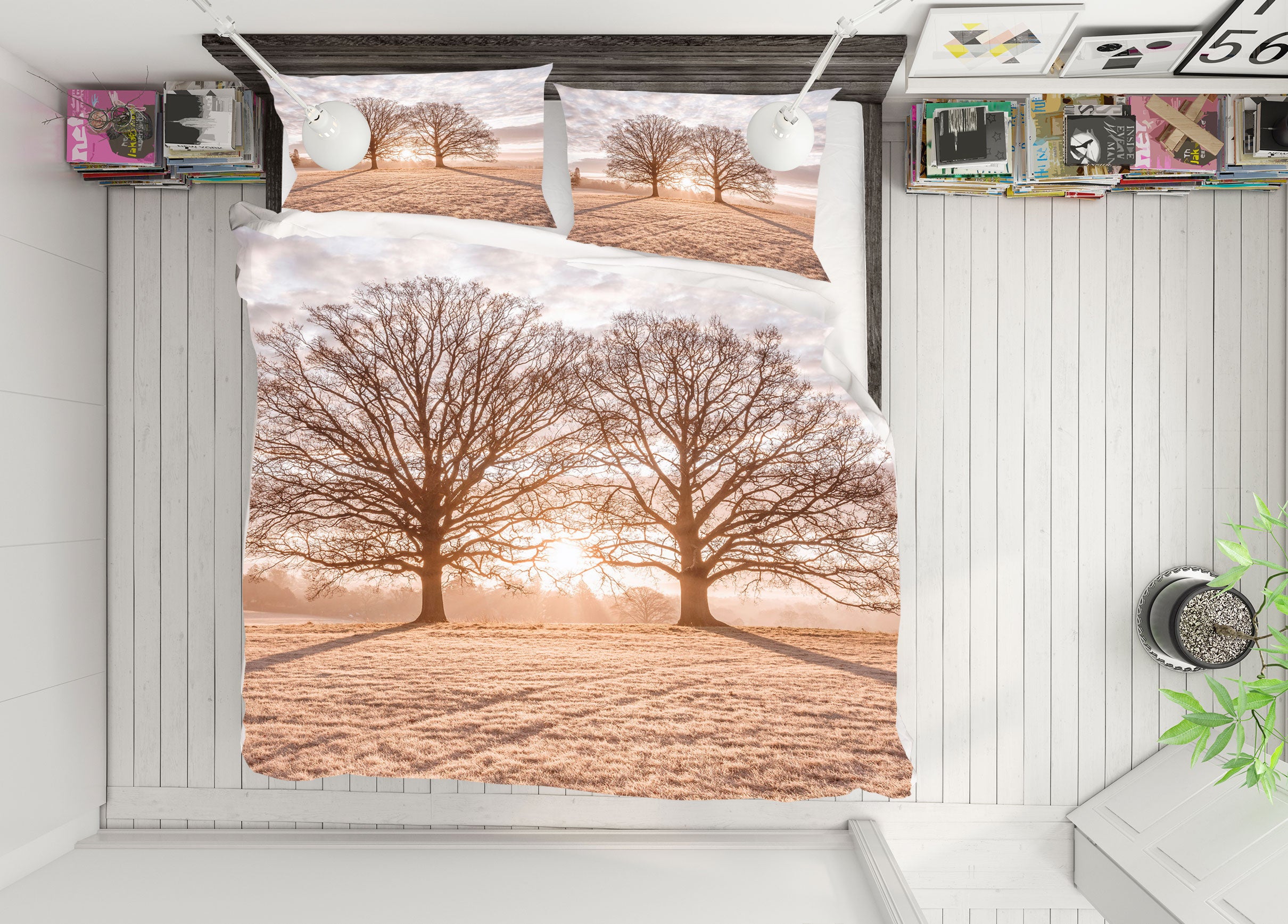3D Tree Shadow 1085 Assaf Frank Bedding Bed Pillowcases Quilt
