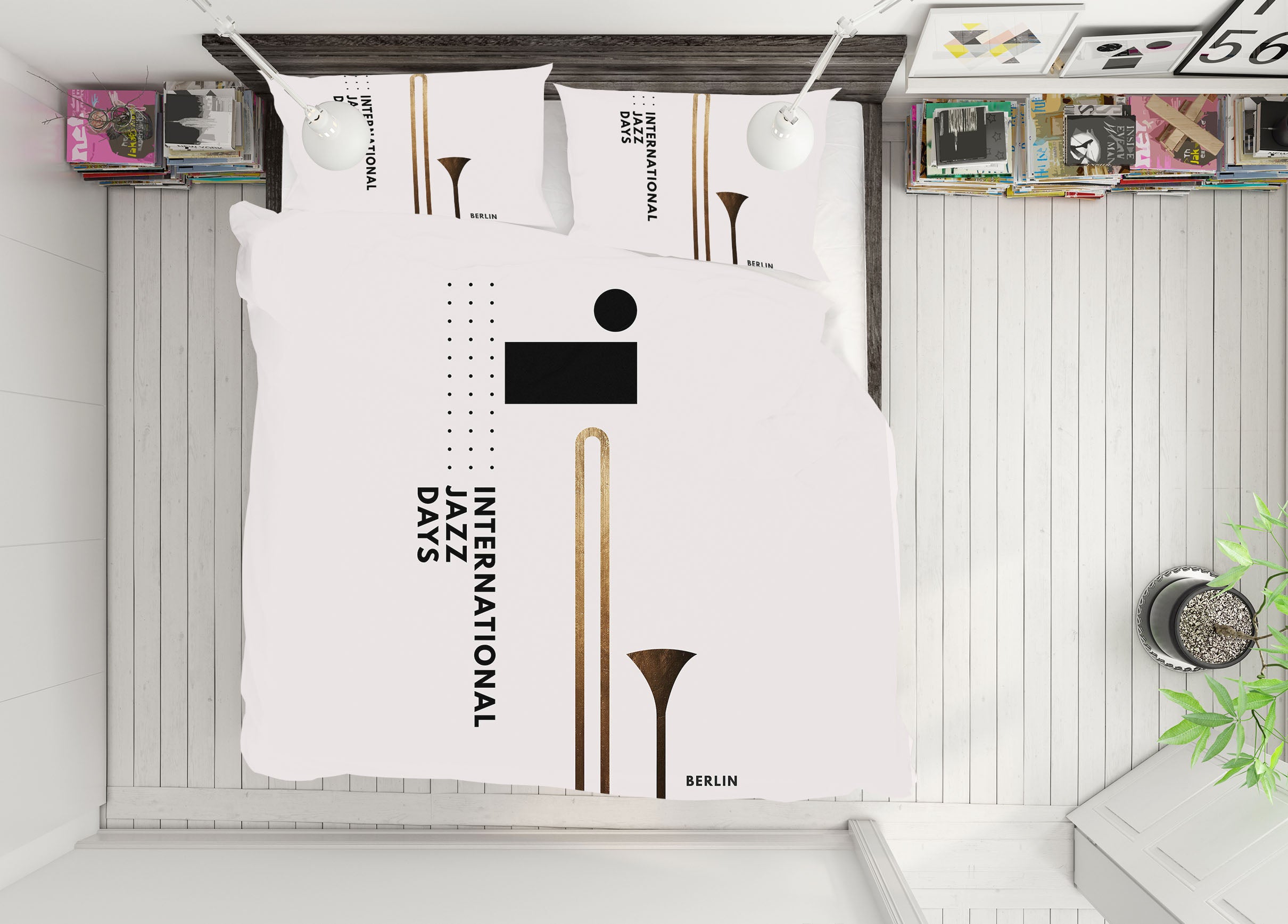 3D Golden Horn 169 Boris Draschoff Bedding Bed Pillowcases Quilt