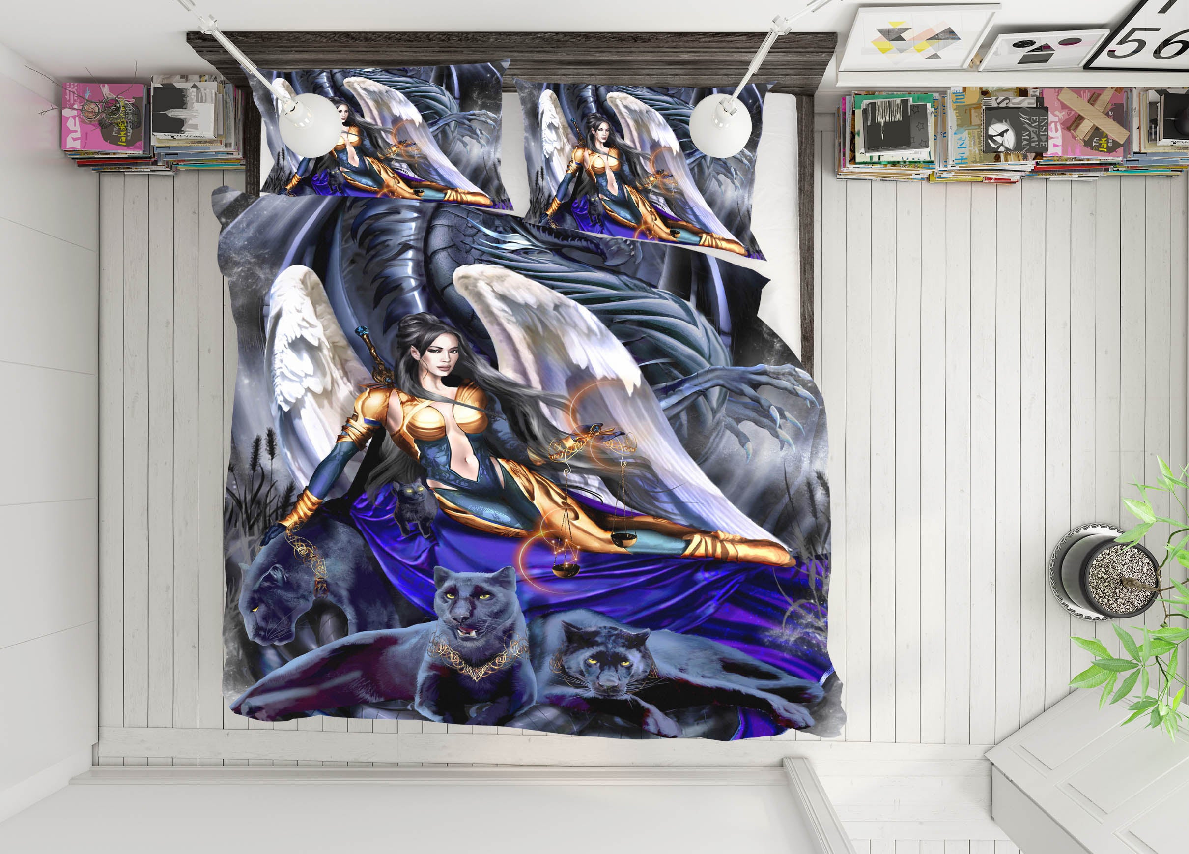 3D Dragon Woman 8334 Ruth Thompson Bedding Bed Pillowcases Quilt Cover Duvet Cover