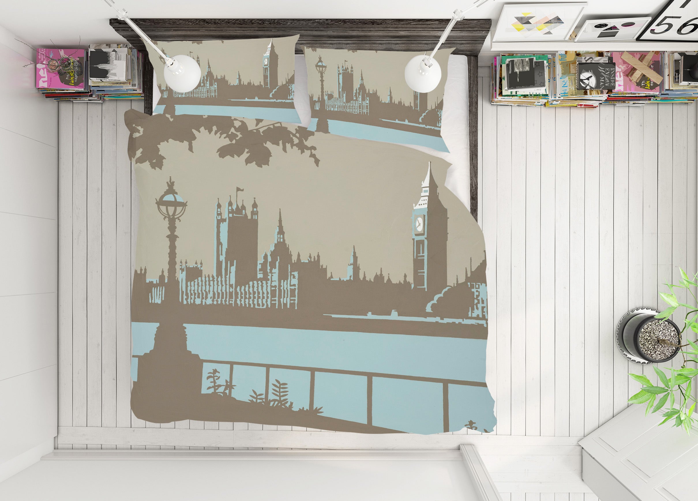 3D London 2021 Steve Read Bedding Bed Pillowcases Quilt