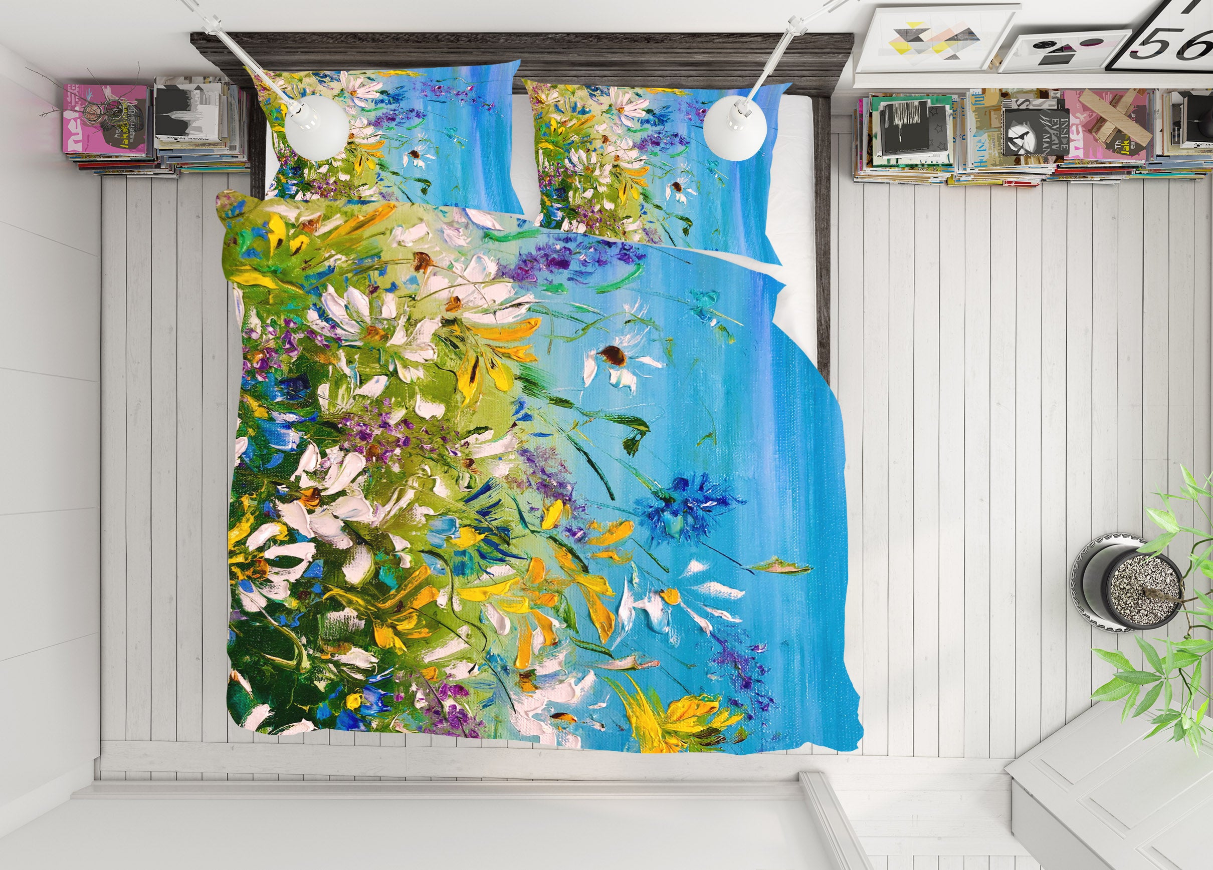 3D Colorful Daisies 584 Skromova Marina Bedding Bed Pillowcases Quilt