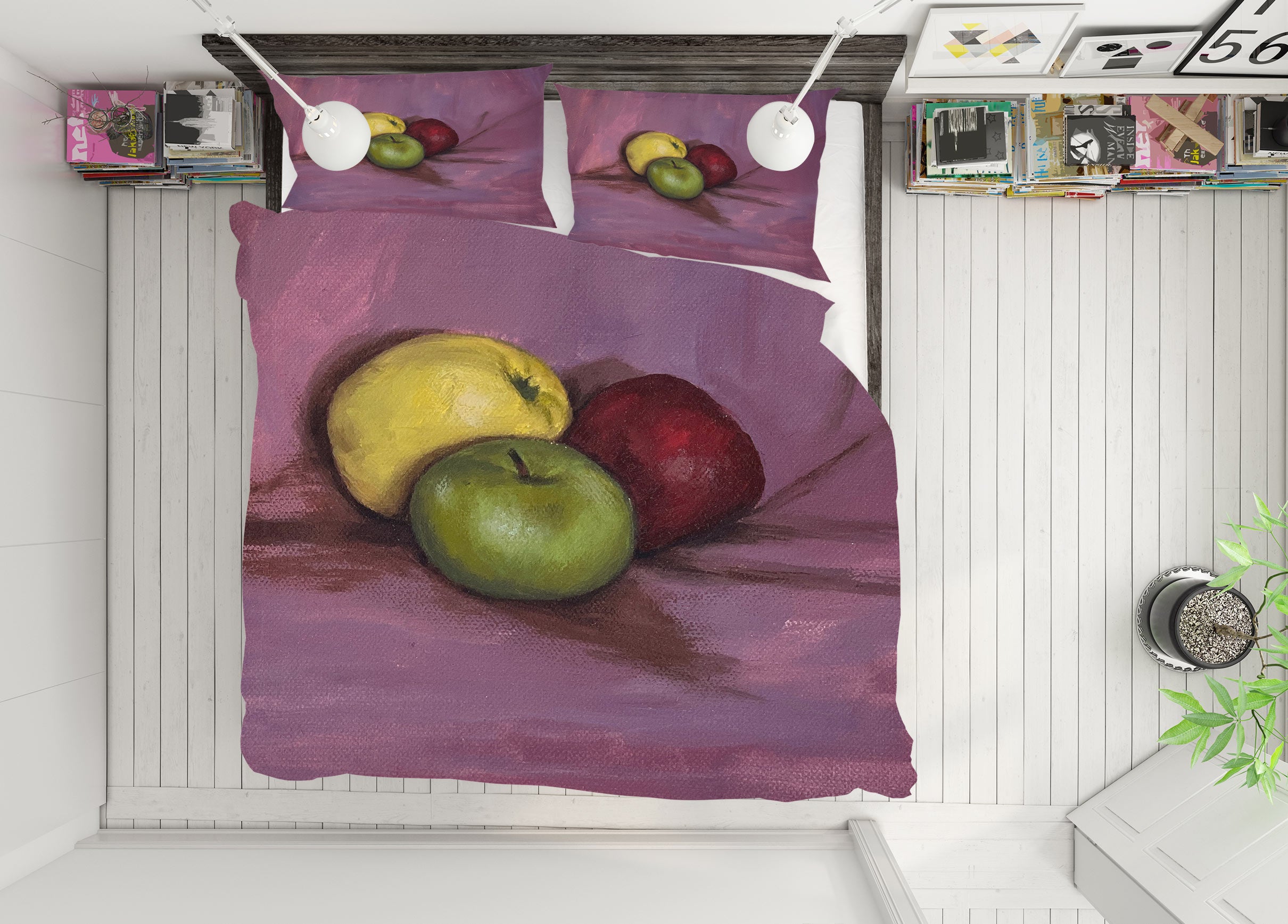 3D Fruit Apple 97103 Marina Zotova Bedding Bed Pillowcases Quilt