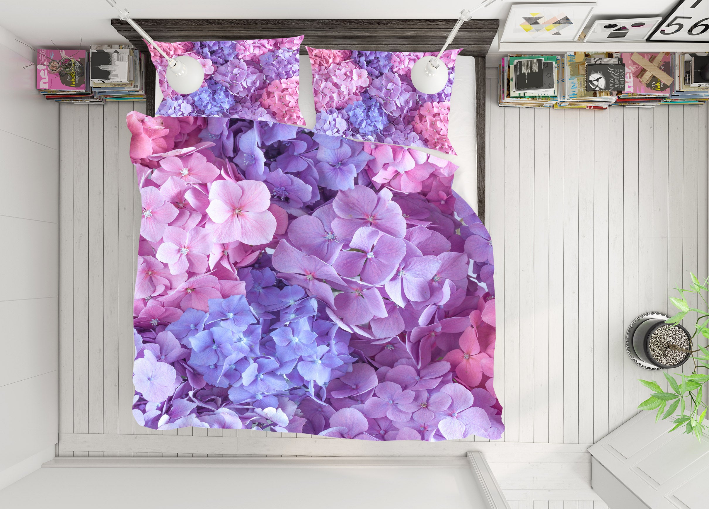 3D Purple Petals 7123 Assaf Frank Bedding Bed Pillowcases Quilt Cover Duvet Cover