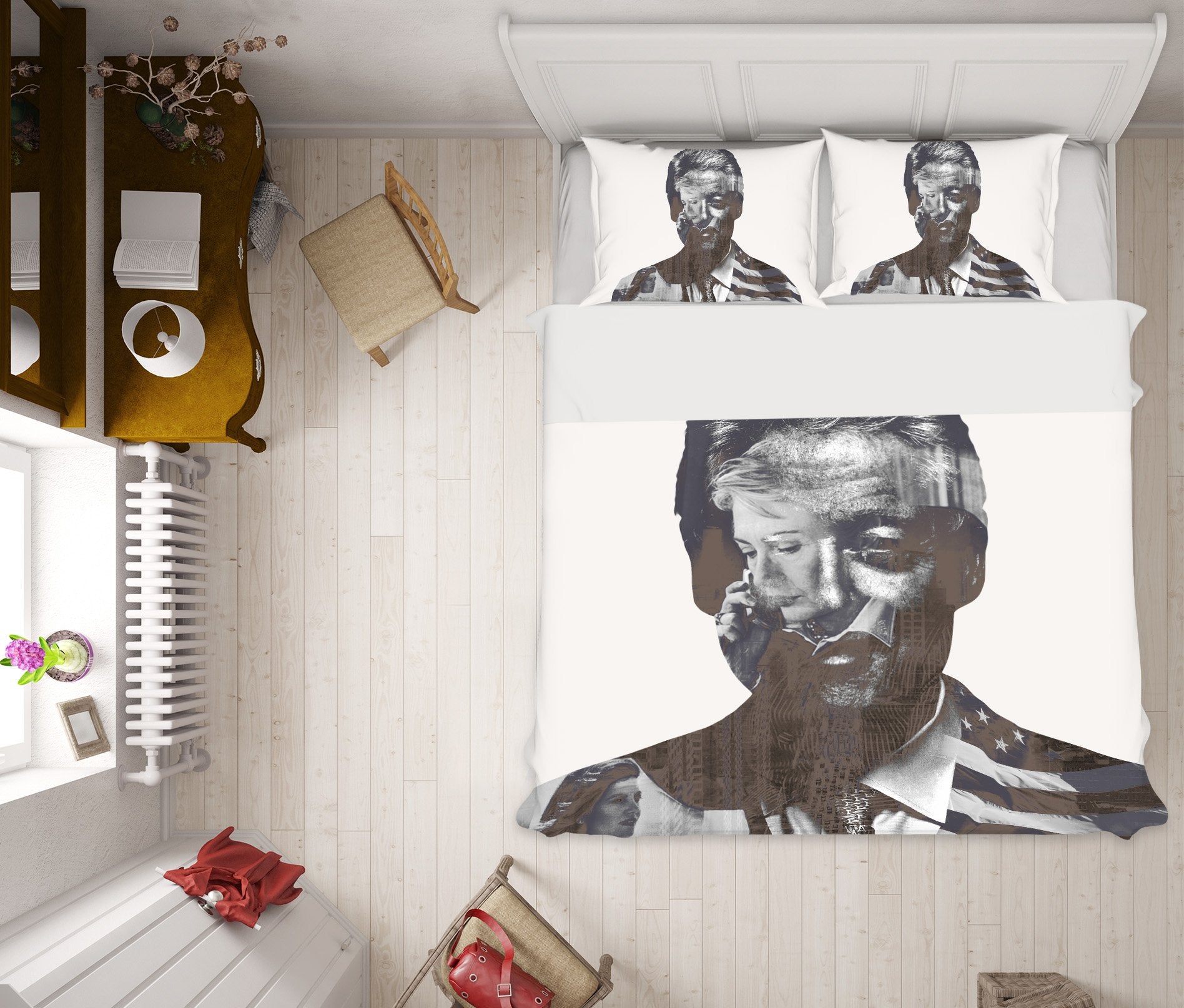3D Billclinton Handsome 2048 Marco Cavazzana Bedding Bed Pillowcases Quilt Quiet Covers AJ Creativity Home 