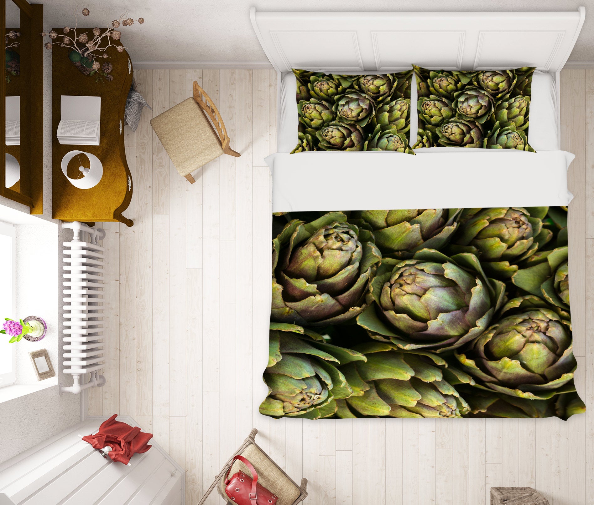 3D Green Plants 6956 Assaf Frank Bedding Bed Pillowcases Quilt Cover Duvet Cover