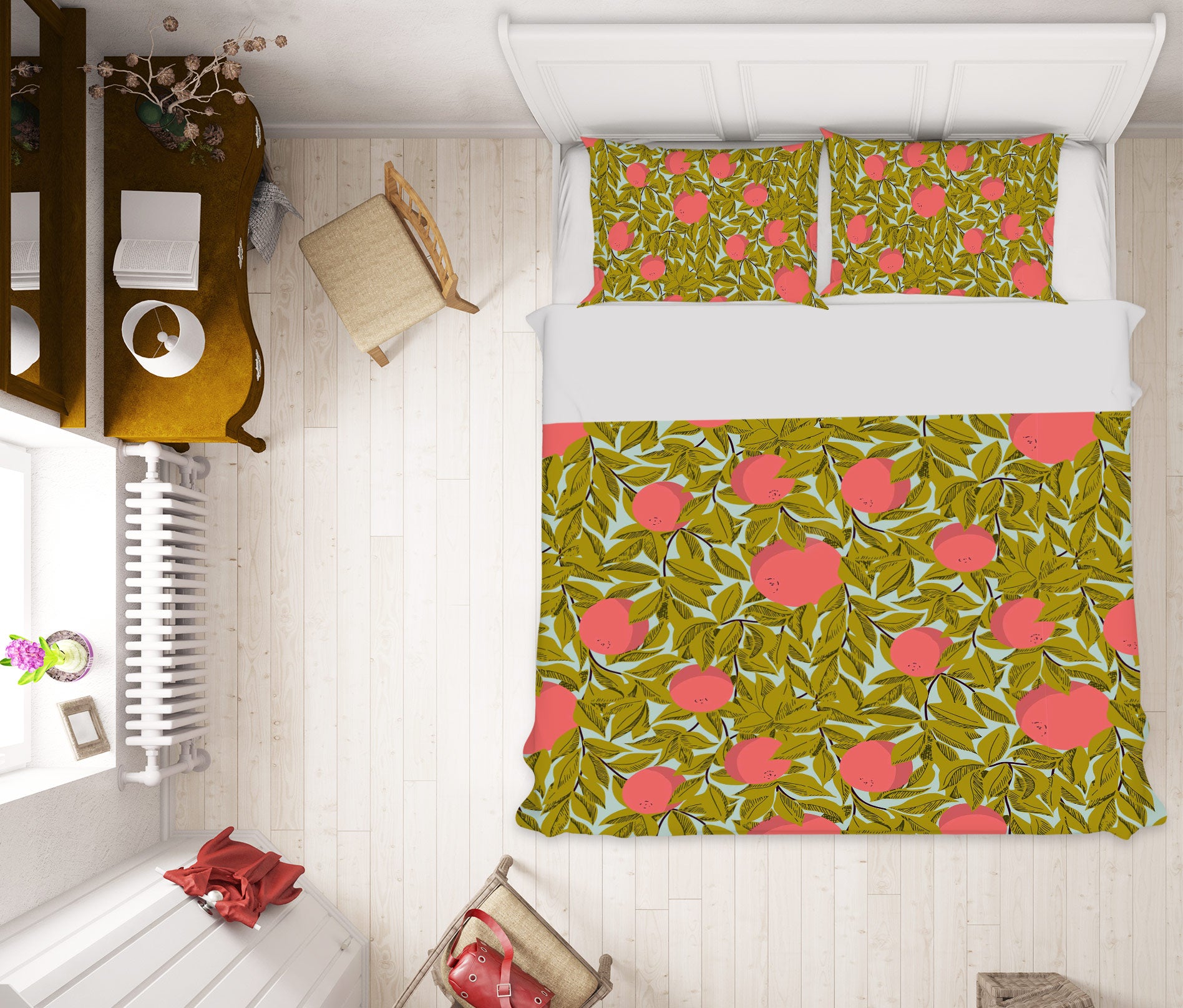 3D Flowers Leaves 109138 Kashmira Jayaprakash Bedding Bed Pillowcases Quilt