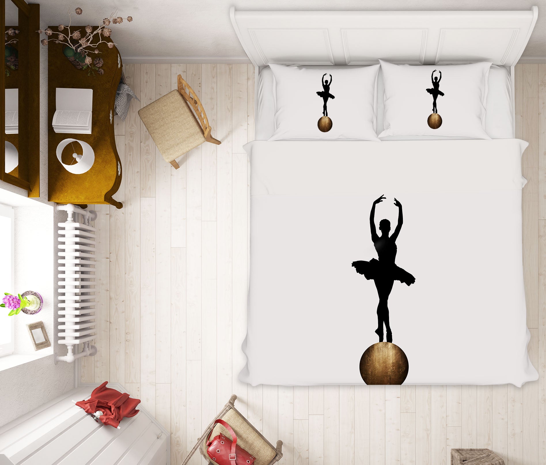 3D Ballet Dancer 199 Boris Draschoff Bedding Bed Pillowcases Quilt
