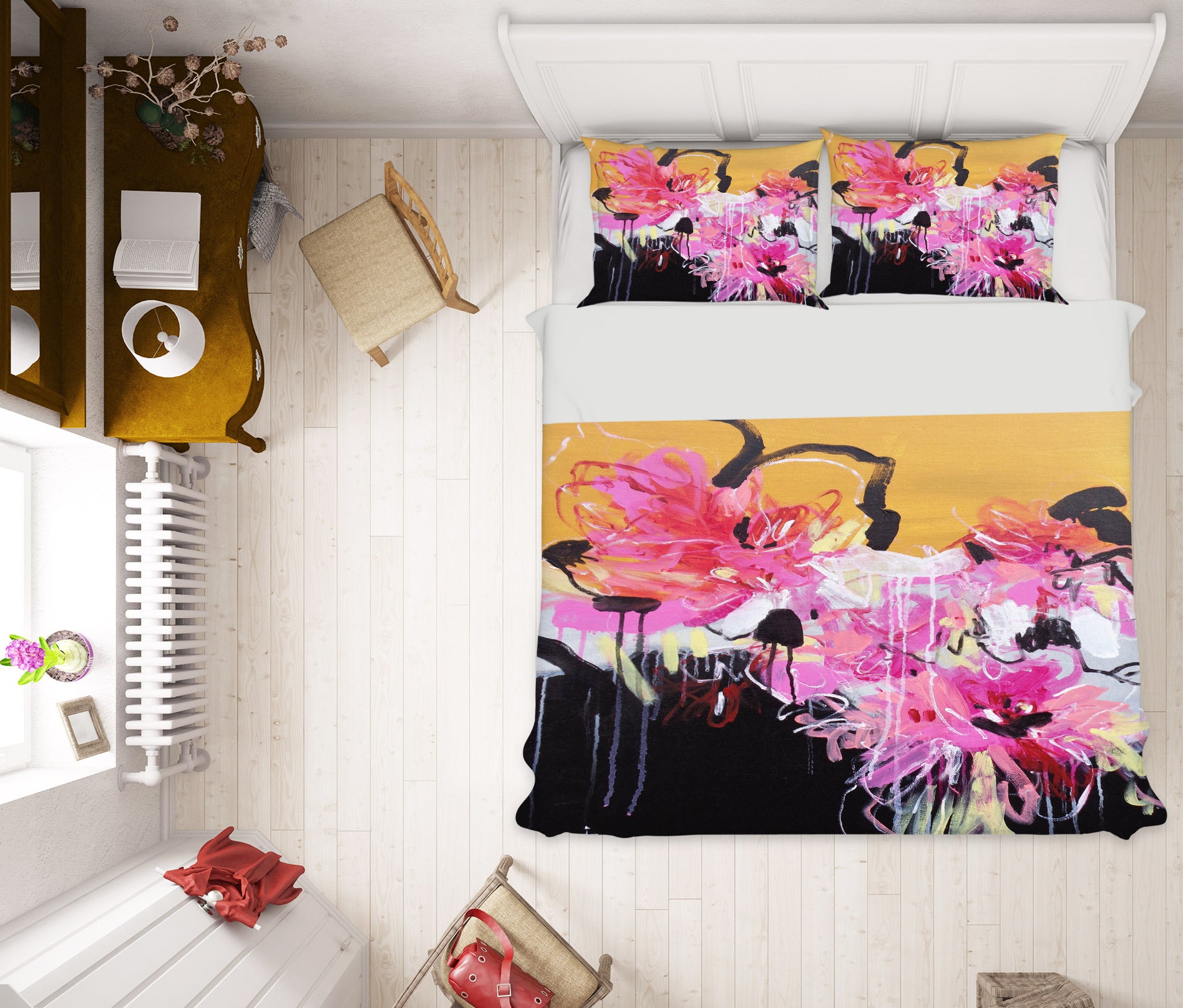 3D Watercolor Flowers 1233 Misako Chida Bedding Bed Pillowcases Quilt Cover Duvet Cover
