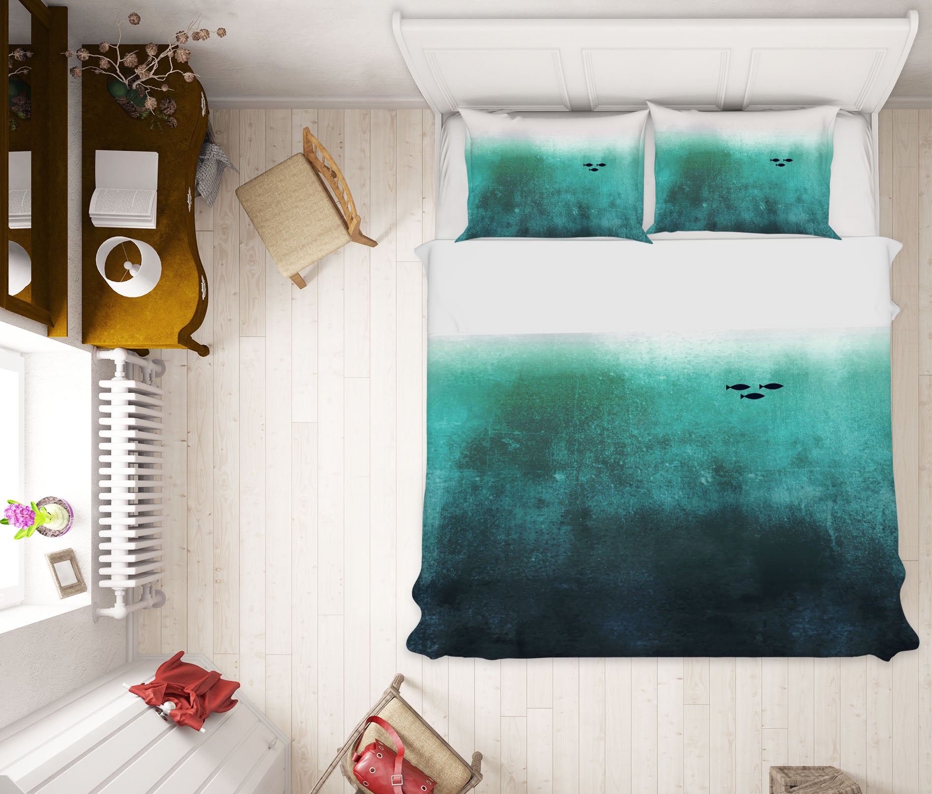 3D Green Deep Sea 176 Boris Draschoff Bedding Bed Pillowcases Quilt