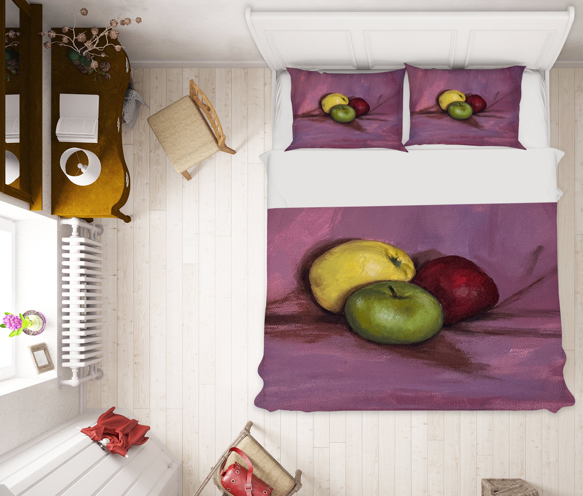 3D Fruit Apple 97103 Marina Zotova Bedding Bed Pillowcases Quilt