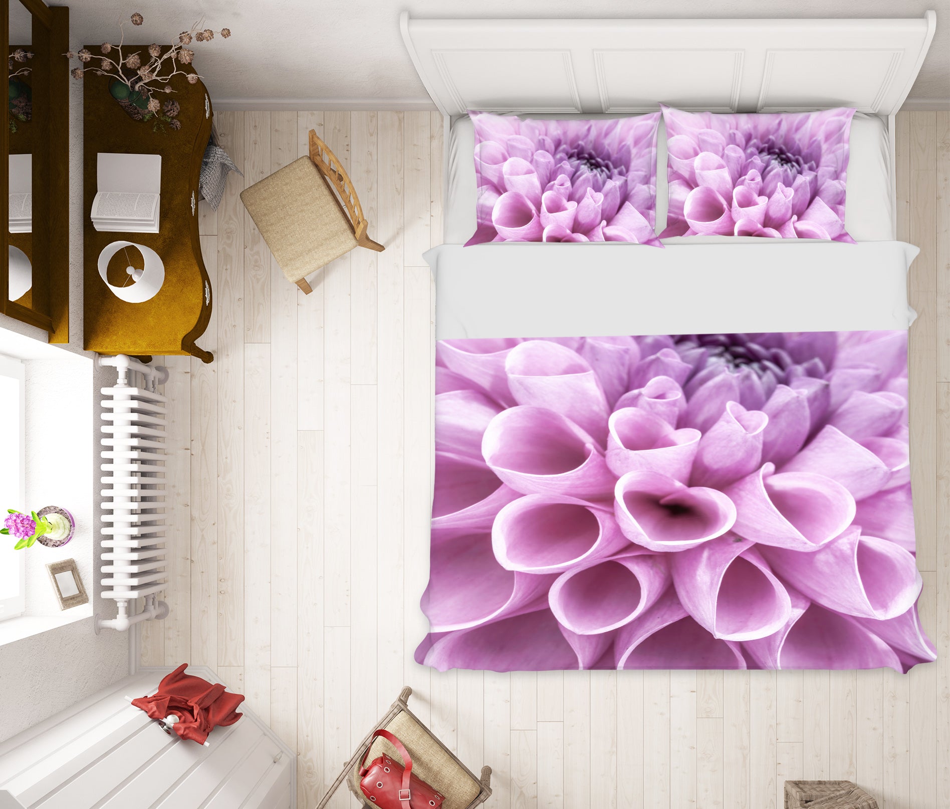 3D Purple Flowers 7130 Assaf Frank Bedding Bed Pillowcases Quilt Cover Duvet Cover