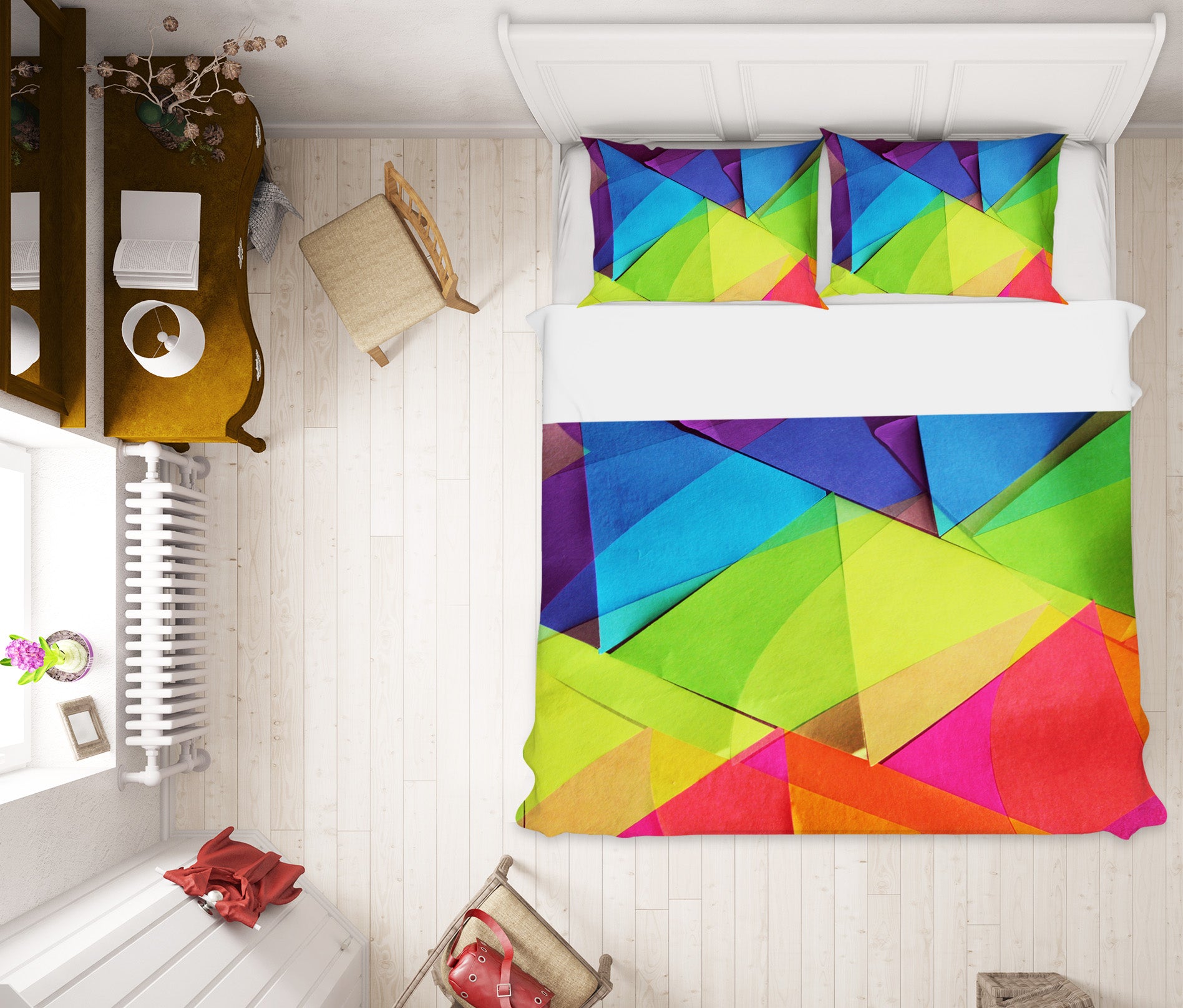 3D Triangle Color 70188 Shandra Smith Bedding Bed Pillowcases Quilt