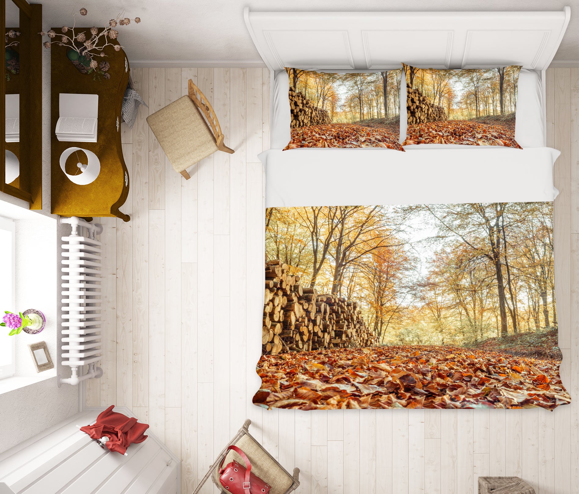 3D Forest Wood 6975 Assaf Frank Bedding Bed Pillowcases Quilt Cover Duvet Cover