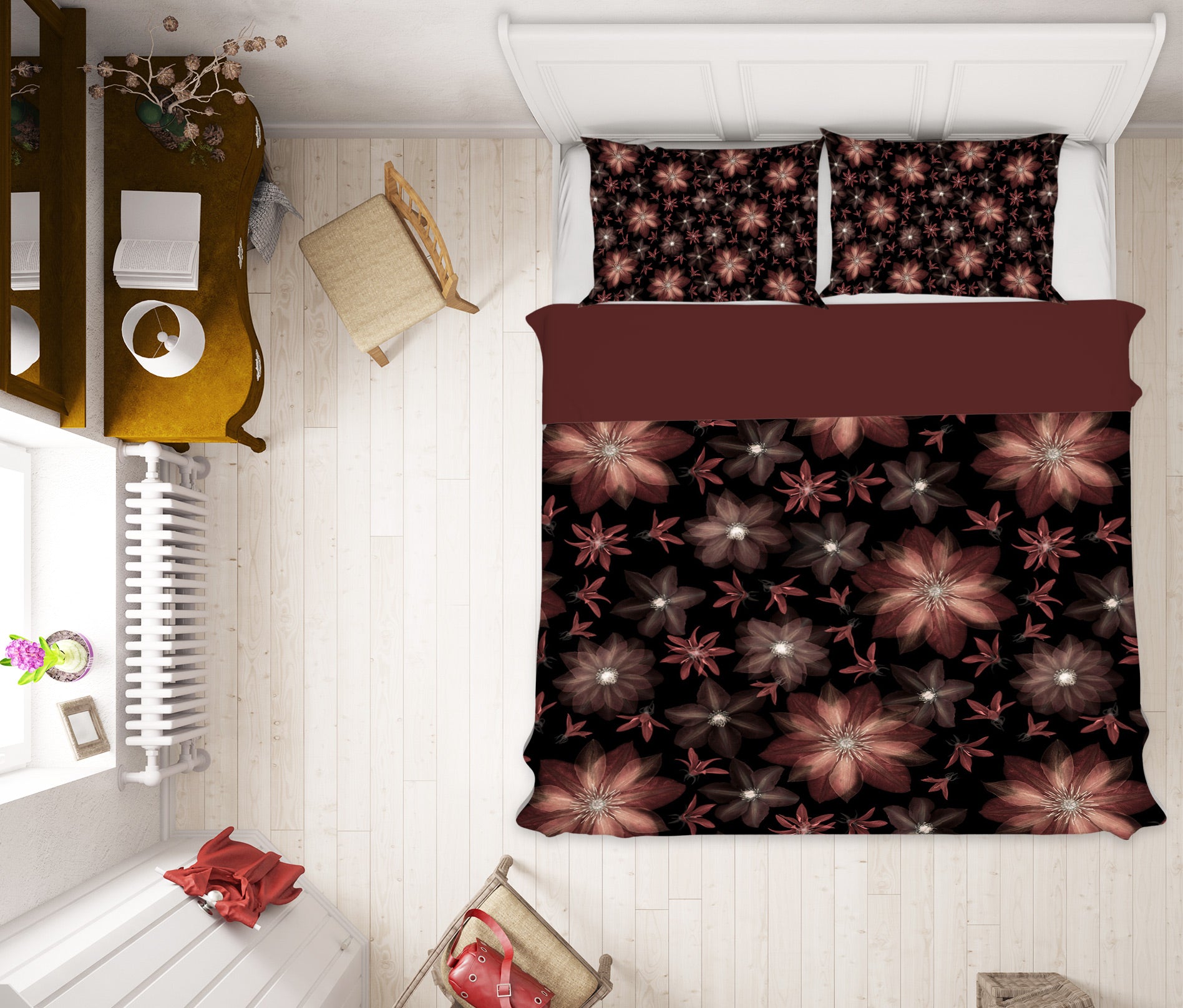 3D Shiny Flower 1100 Assaf Frank Bedding Bed Pillowcases Quilt