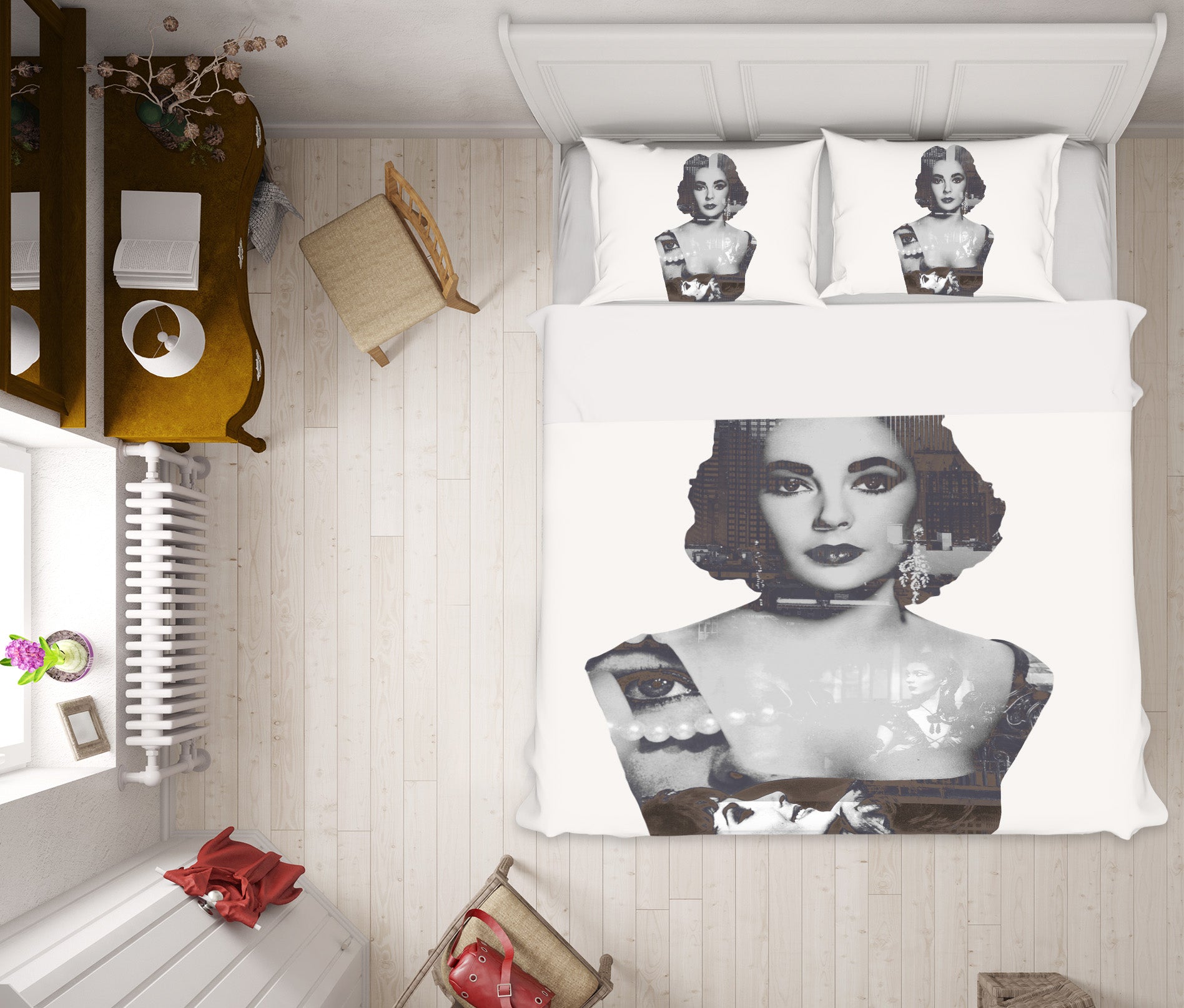 3D Curly Girl 2004 Marco Cavazzana Bedding Bed Pillowcases Quilt