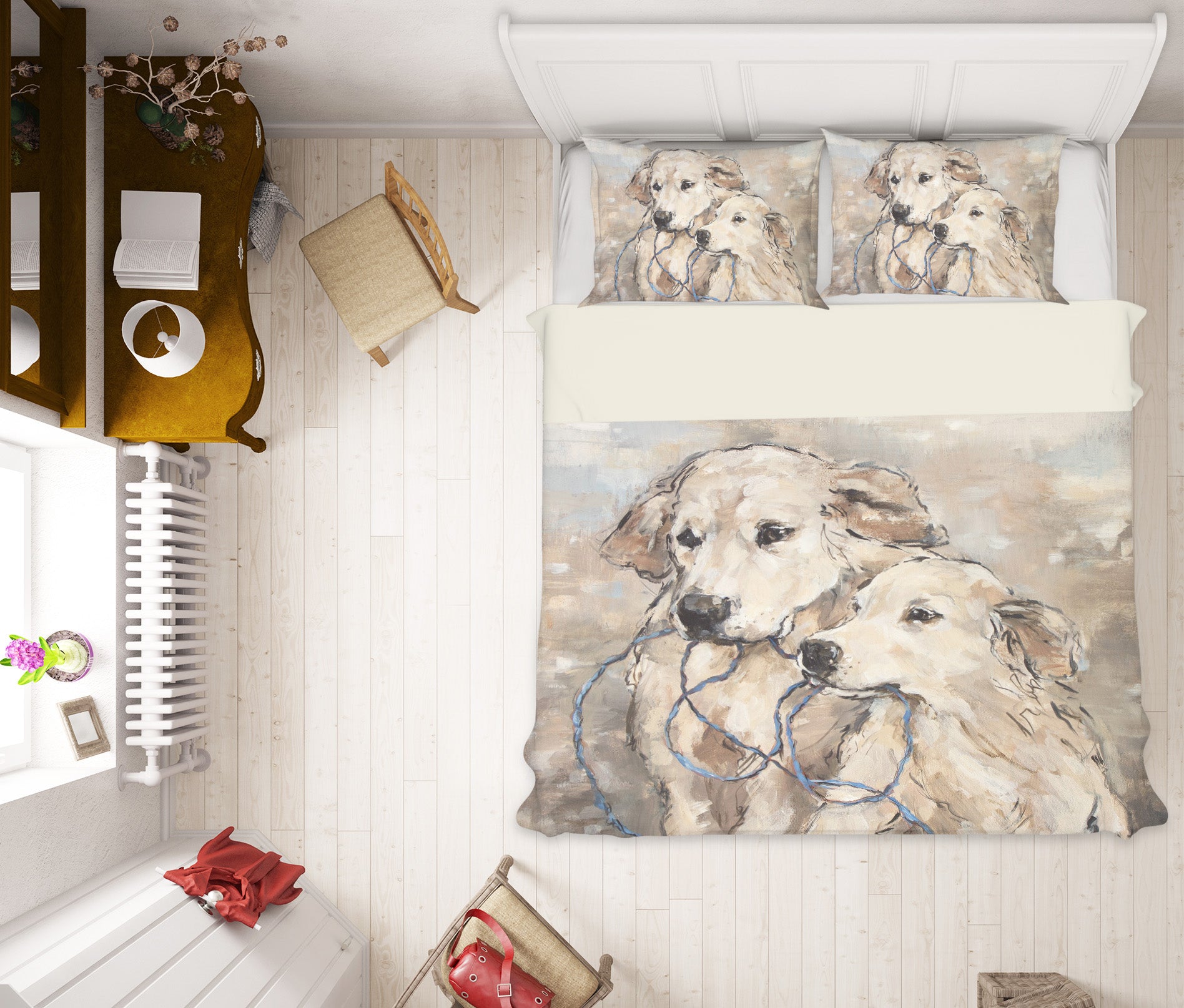 3D Dog 2021 Debi Coules Bedding Bed Pillowcases Quilt