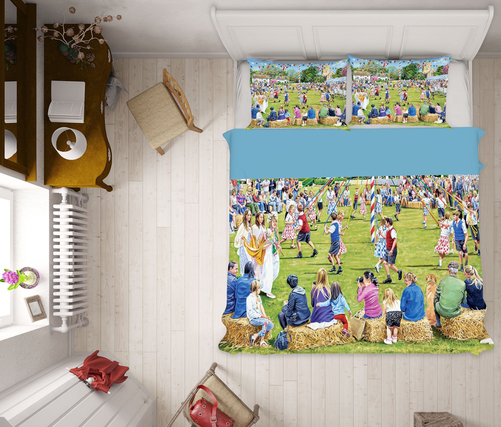 3D May Day Celebrations 2039 Trevor Mitchell bedding Bed Pillowcases Quilt