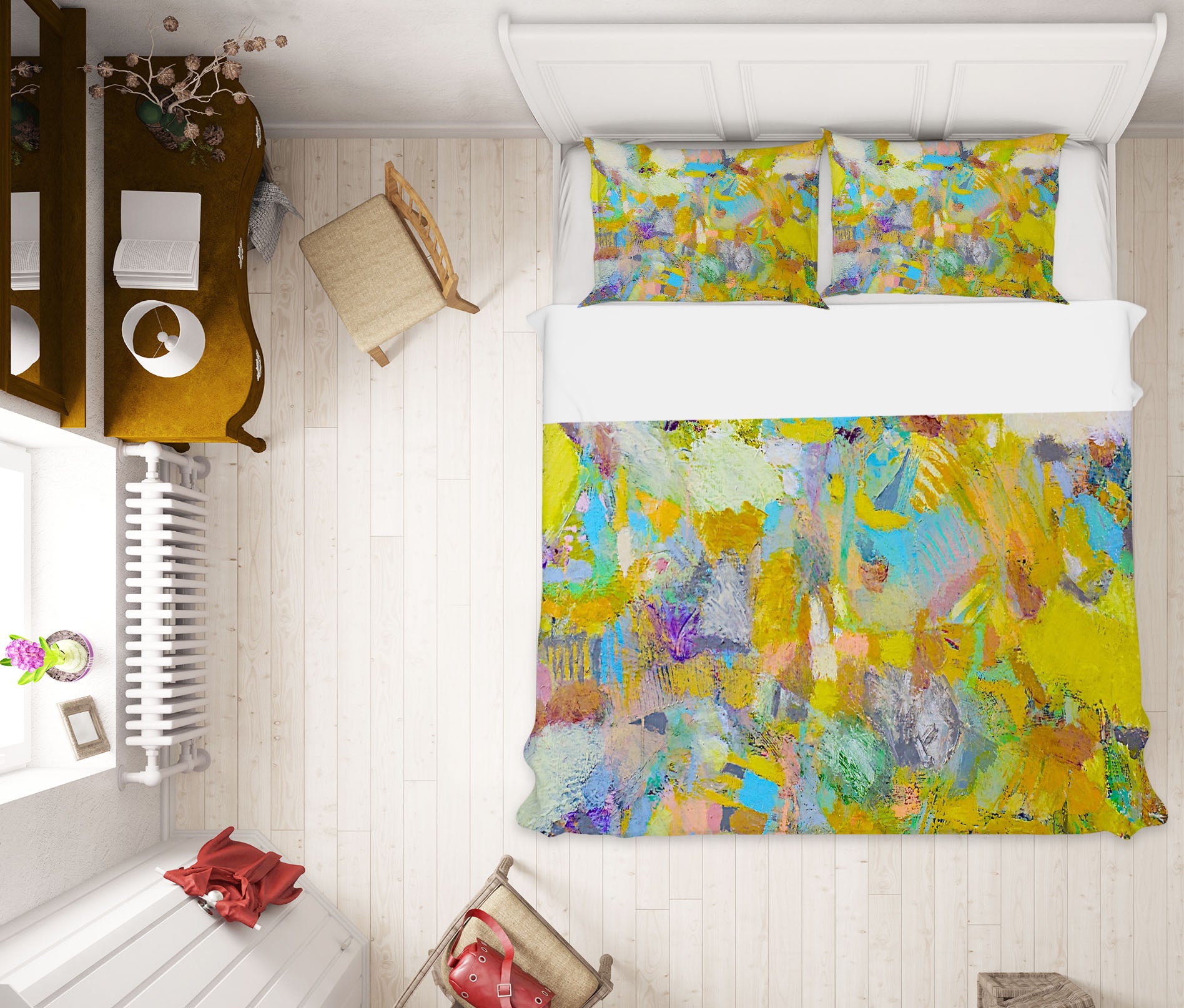 3D Lights Camera Action 2105 Allan P. Friedlander Bedding Bed Pillowcases Quilt