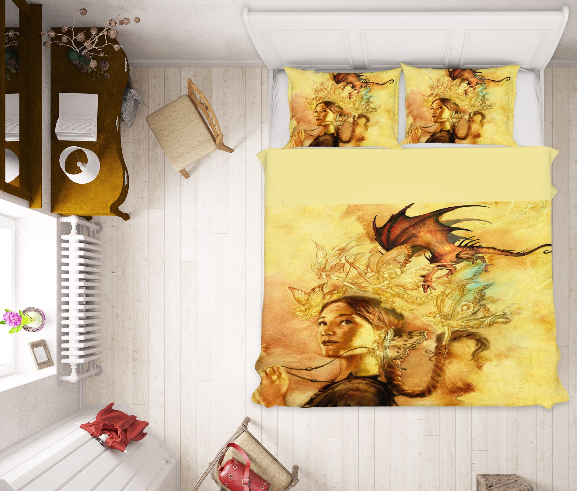 3D Elf Woman 7005 Ciruelo Bedding Bed Pillowcases Quilt