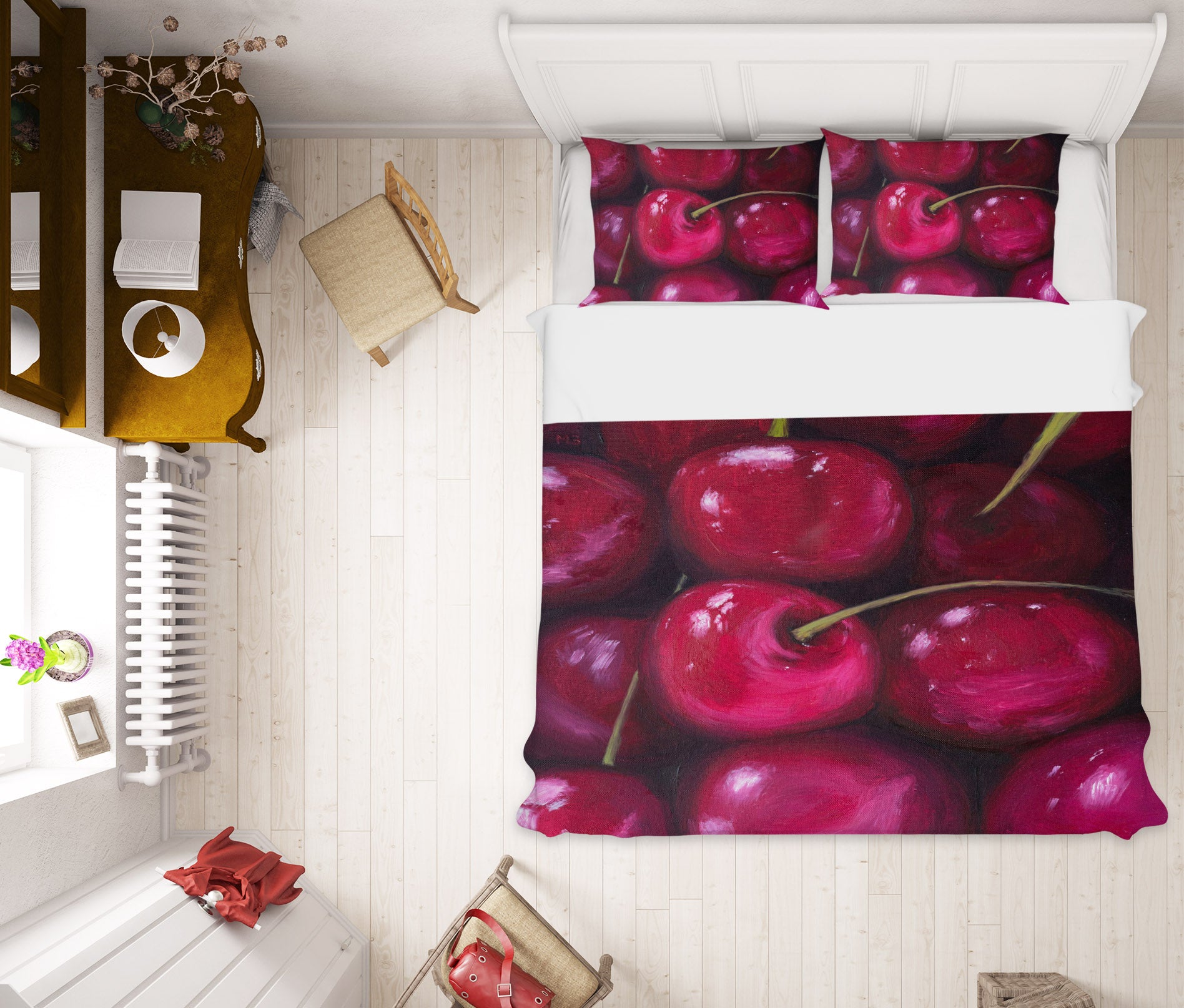 3D Cherry 1776 Marina Zotova Bedding Bed Pillowcases Quilt