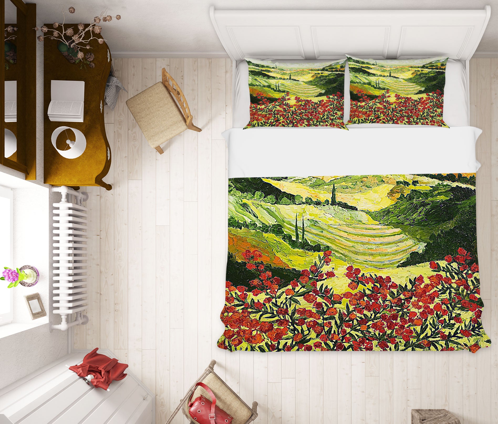 3D Sea Of Flowers 2120 Allan P. Friedlander Bedding Bed Pillowcases Quilt