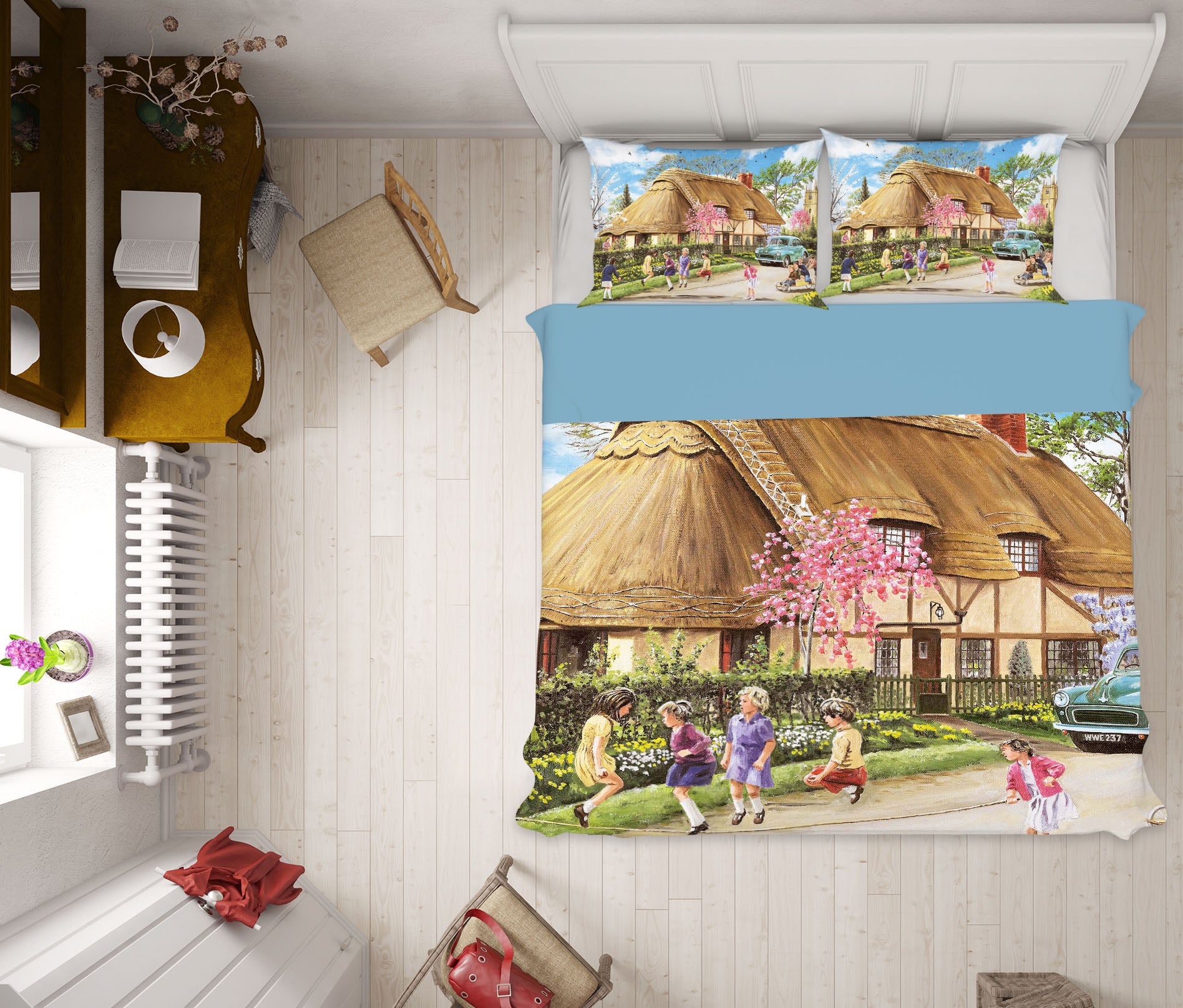 3D Spring In Their Heels 2052 Trevor Mitchell bedding Bed Pillowcases Quilt