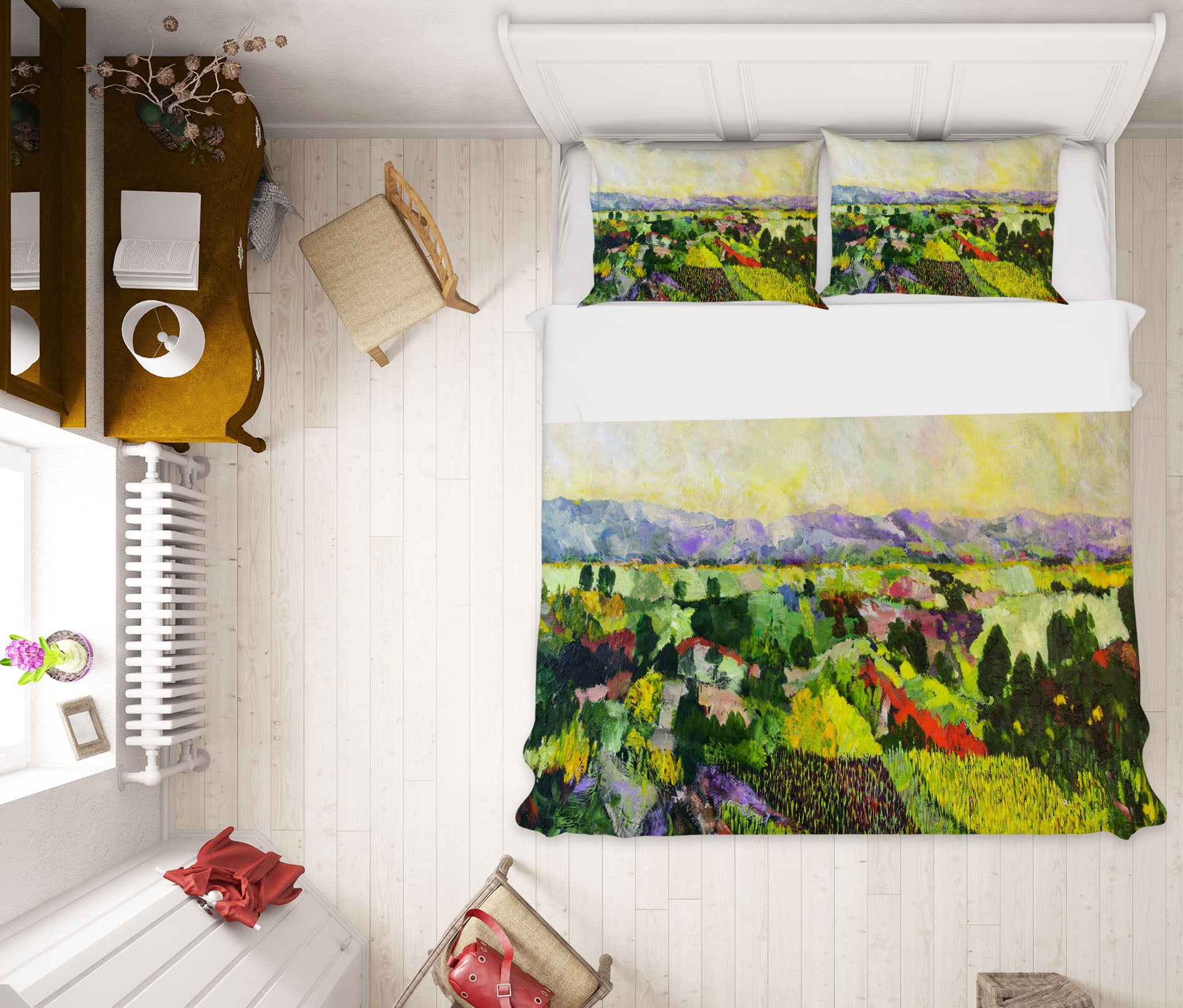 3D Woods Canyon 1083 Allan P. Friedlander Bedding Bed Pillowcases Quilt