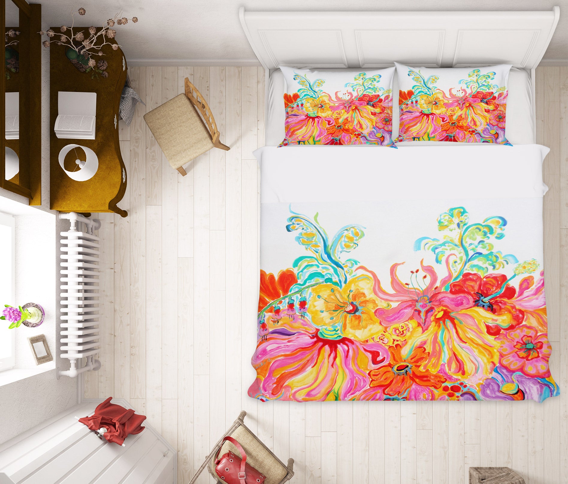 3D Colorful Flower 1250 Misako Chida Bedding Bed Pillowcases Quilt Cover Duvet Cover